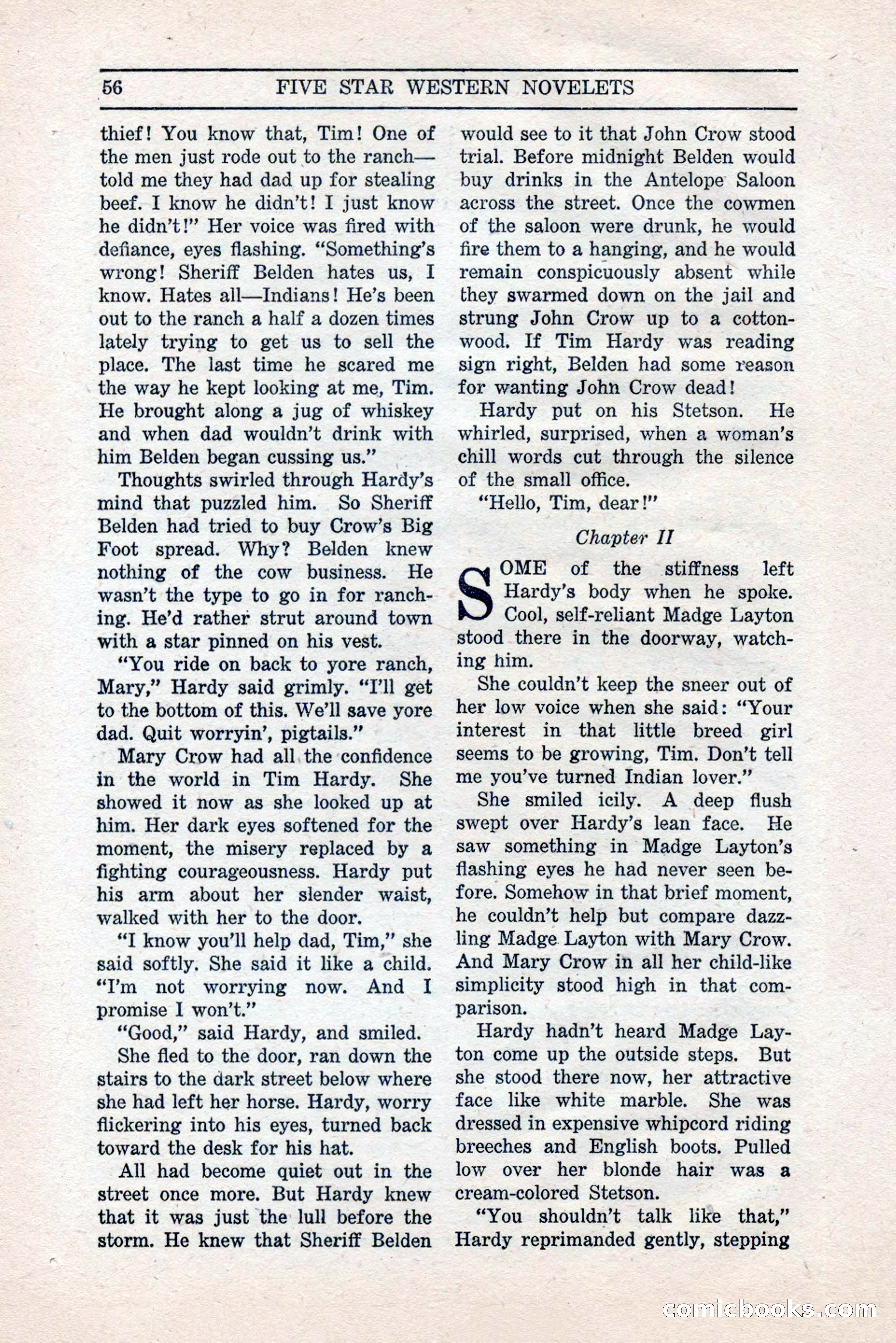 Five Star Western Novelets, September 1937 — page 58 of 116