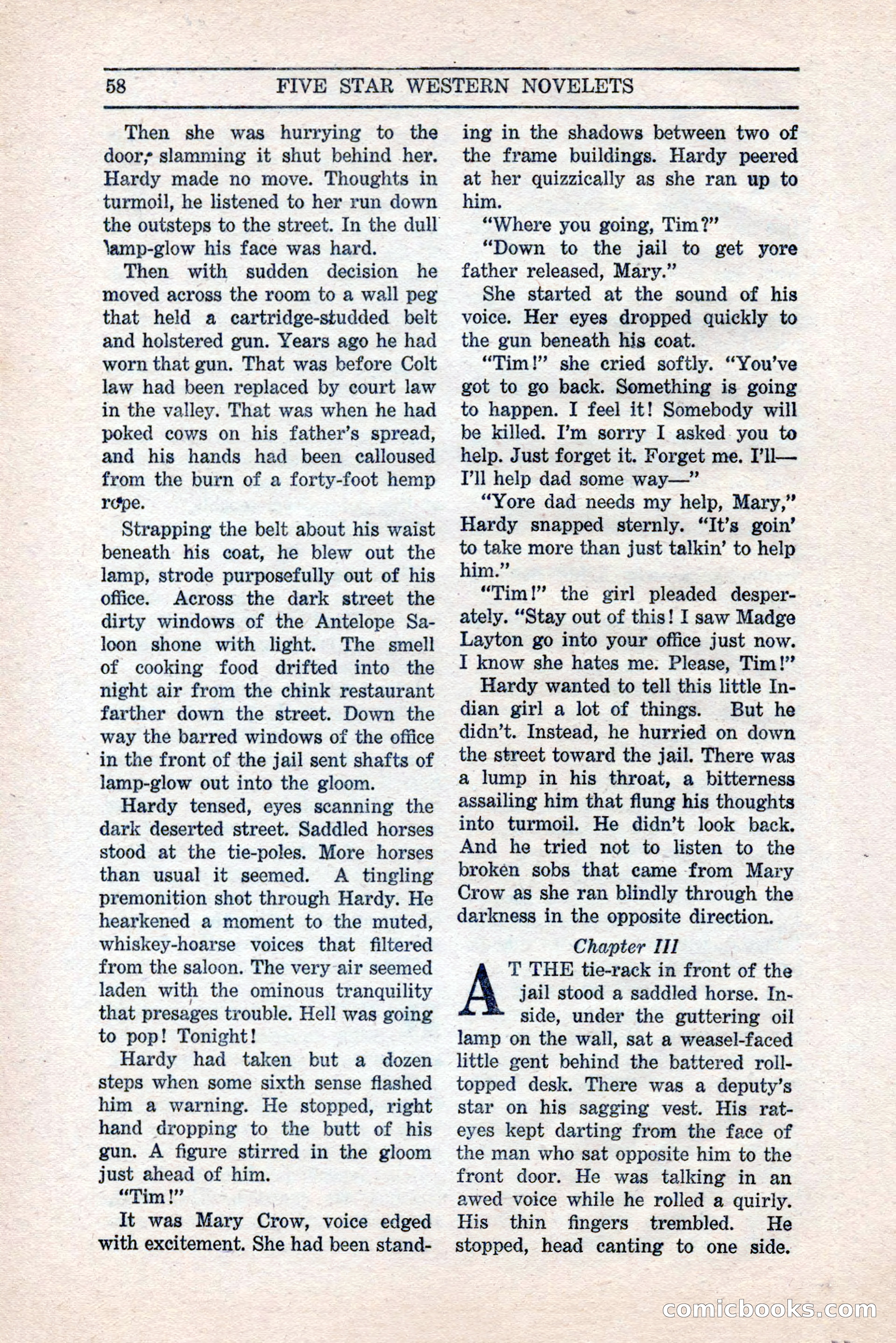 Five Star Western Novelets, September 1937 — page 60 of 116