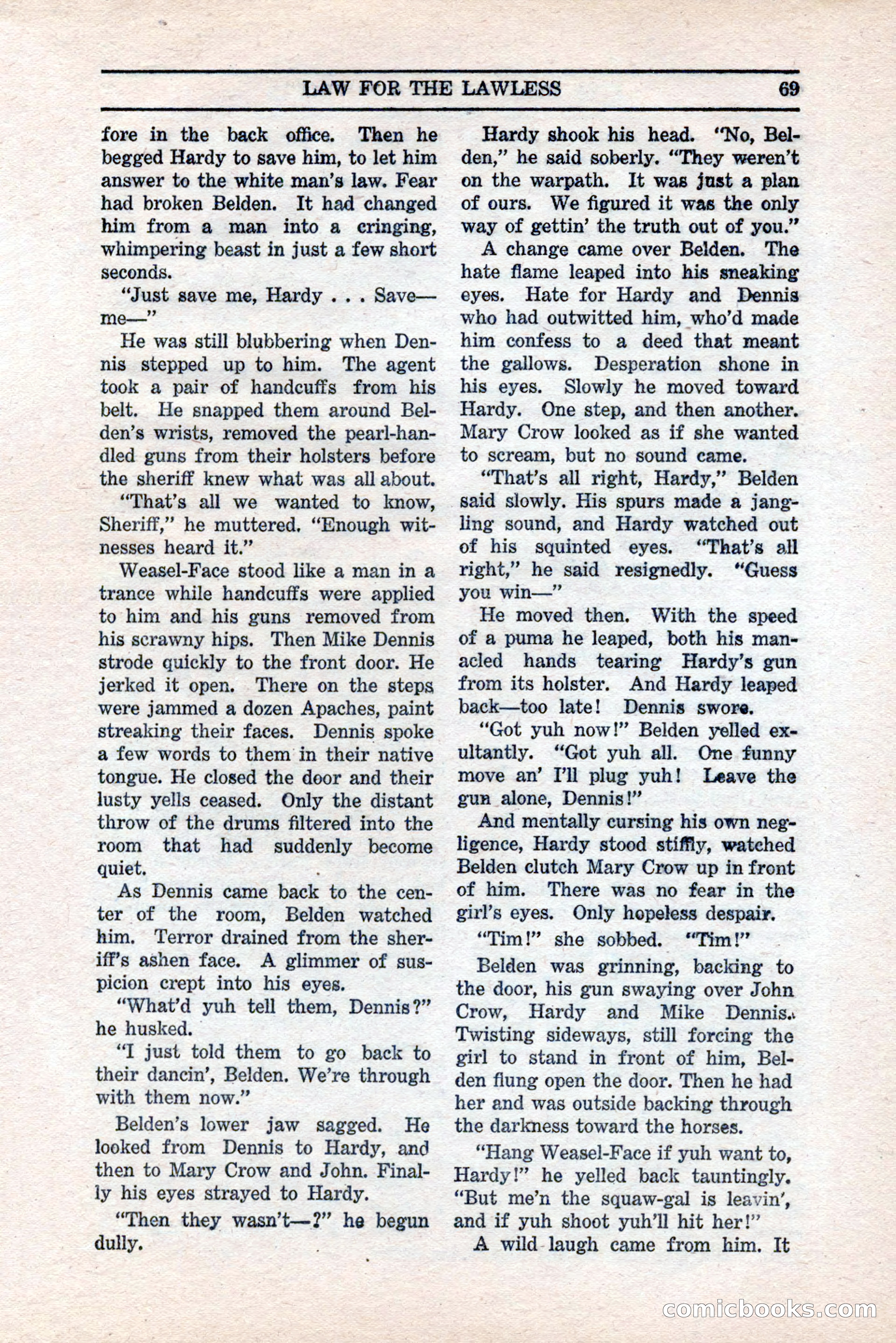 Five Star Western Novelets, September 1937 — page 71 of 116