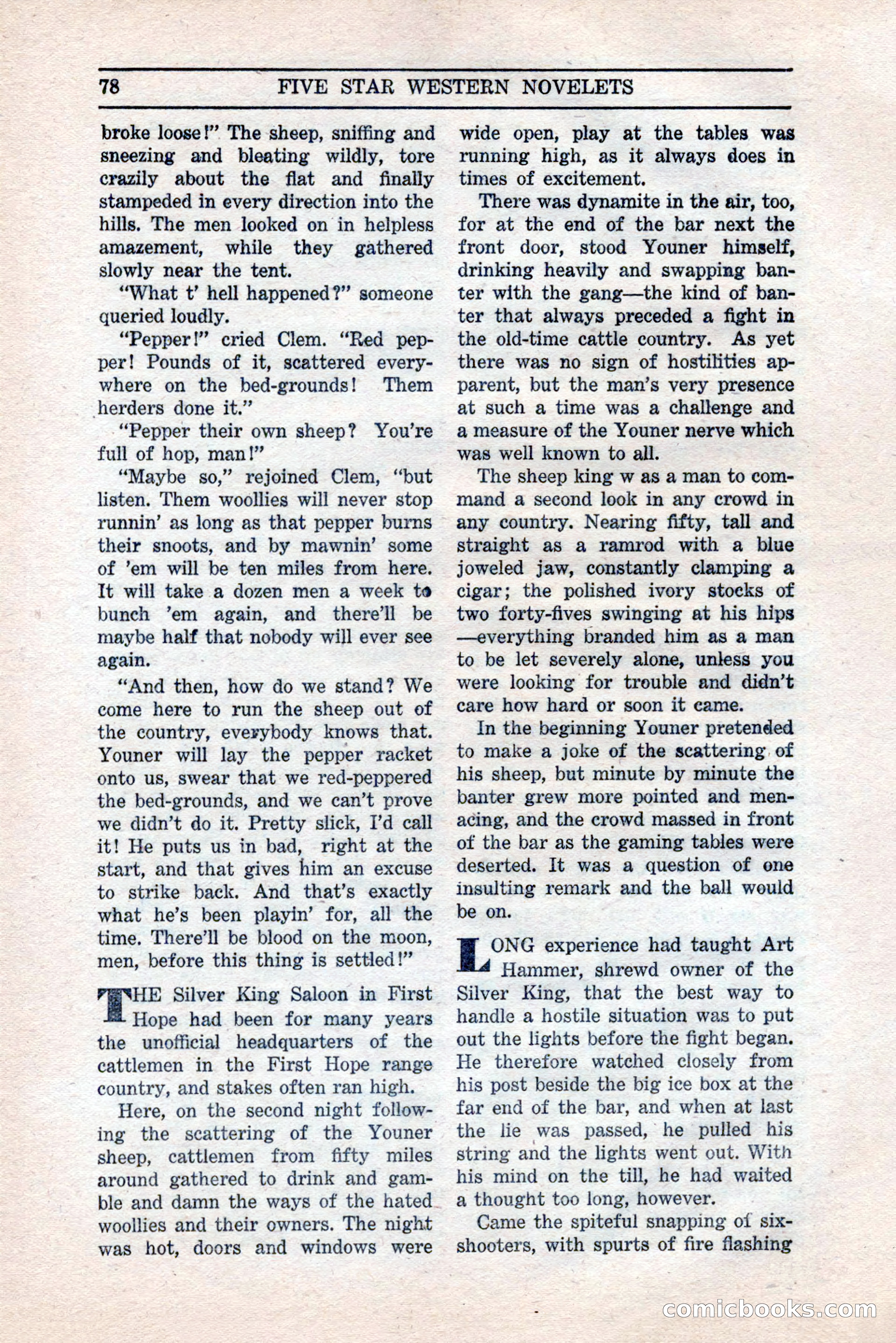 Five Star Western Novelets, September 1937 — page 80 of 116