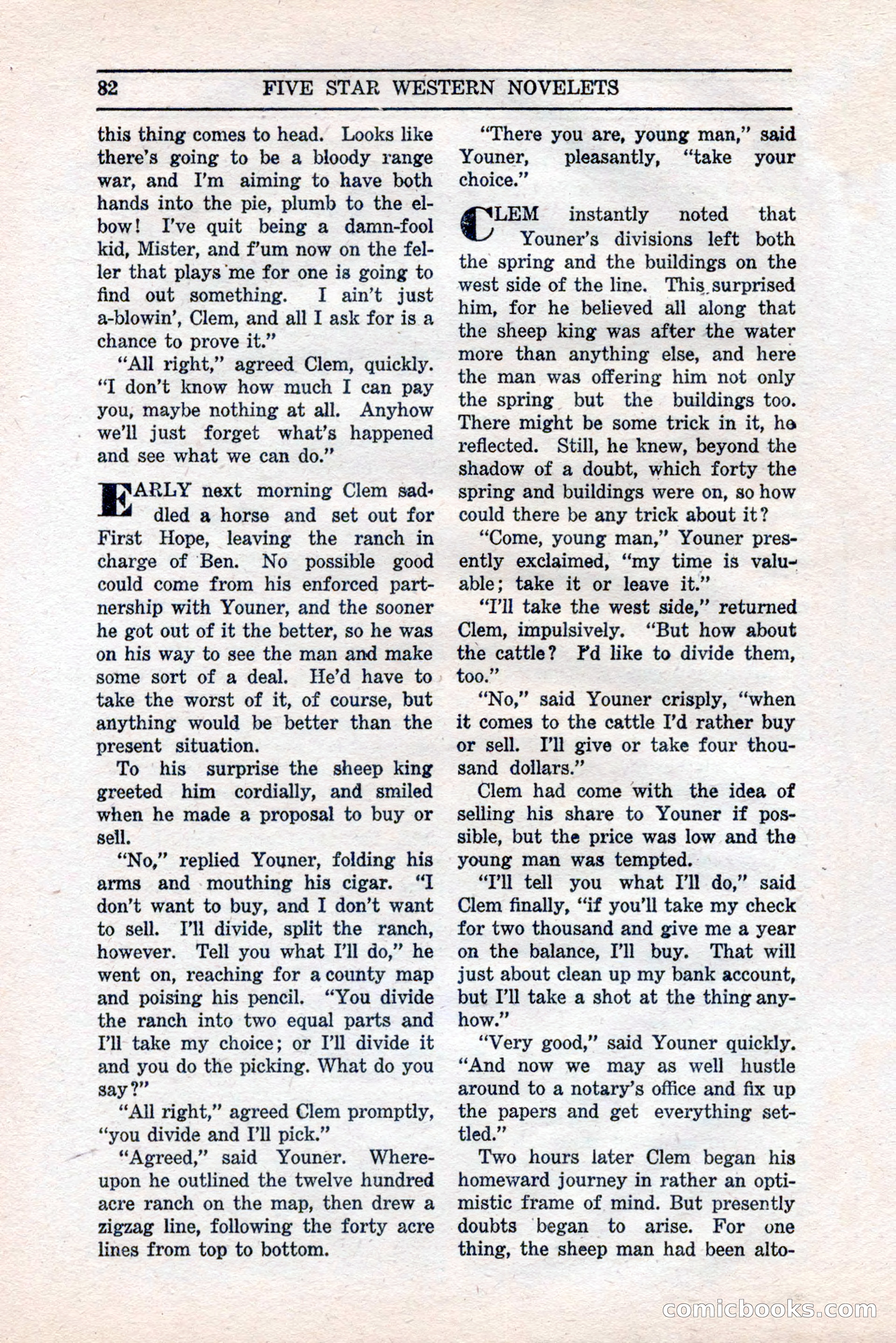 Five Star Western Novelets, September 1937 — page 84 of 116