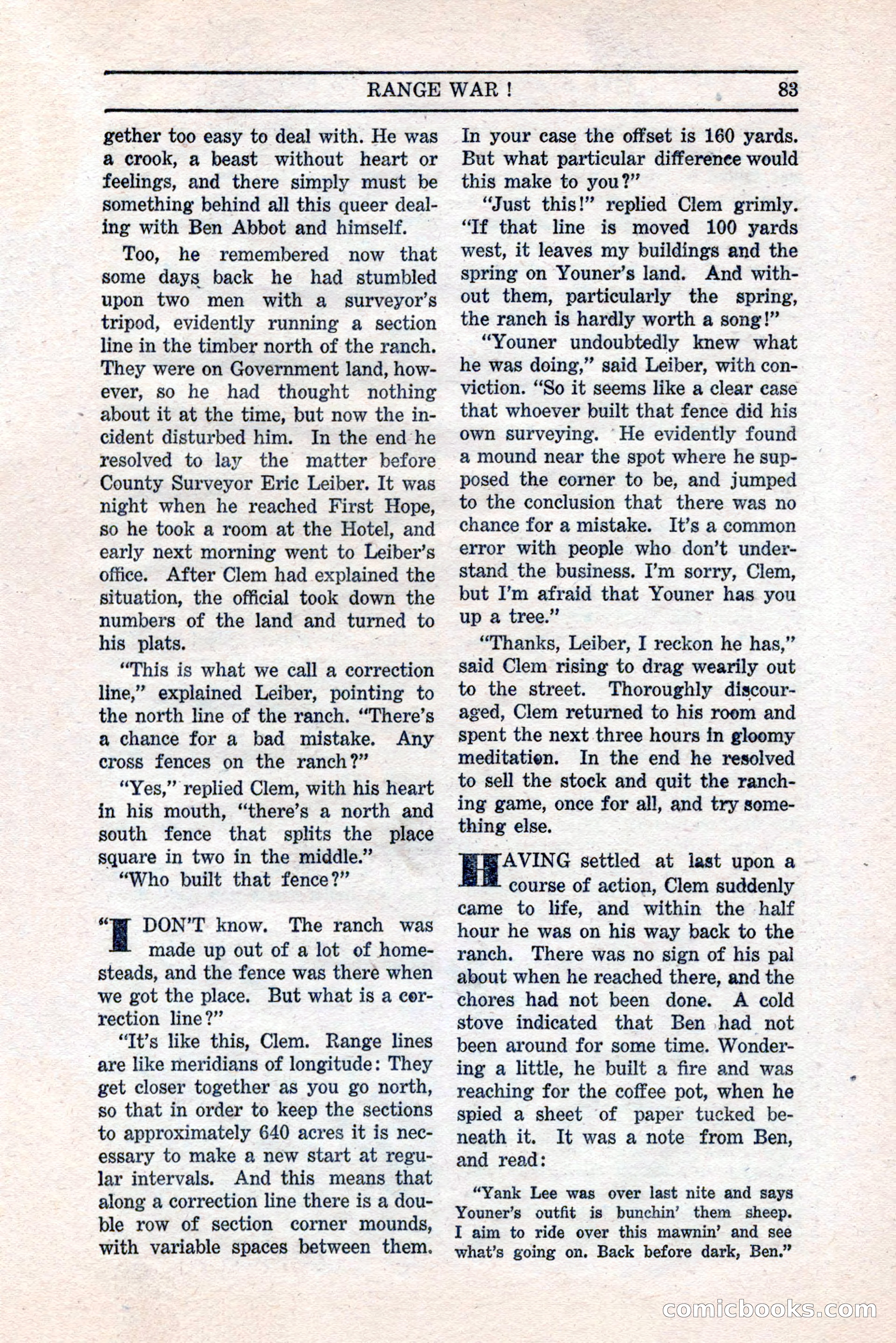 Five Star Western Novelets, September 1937 — page 85 of 116