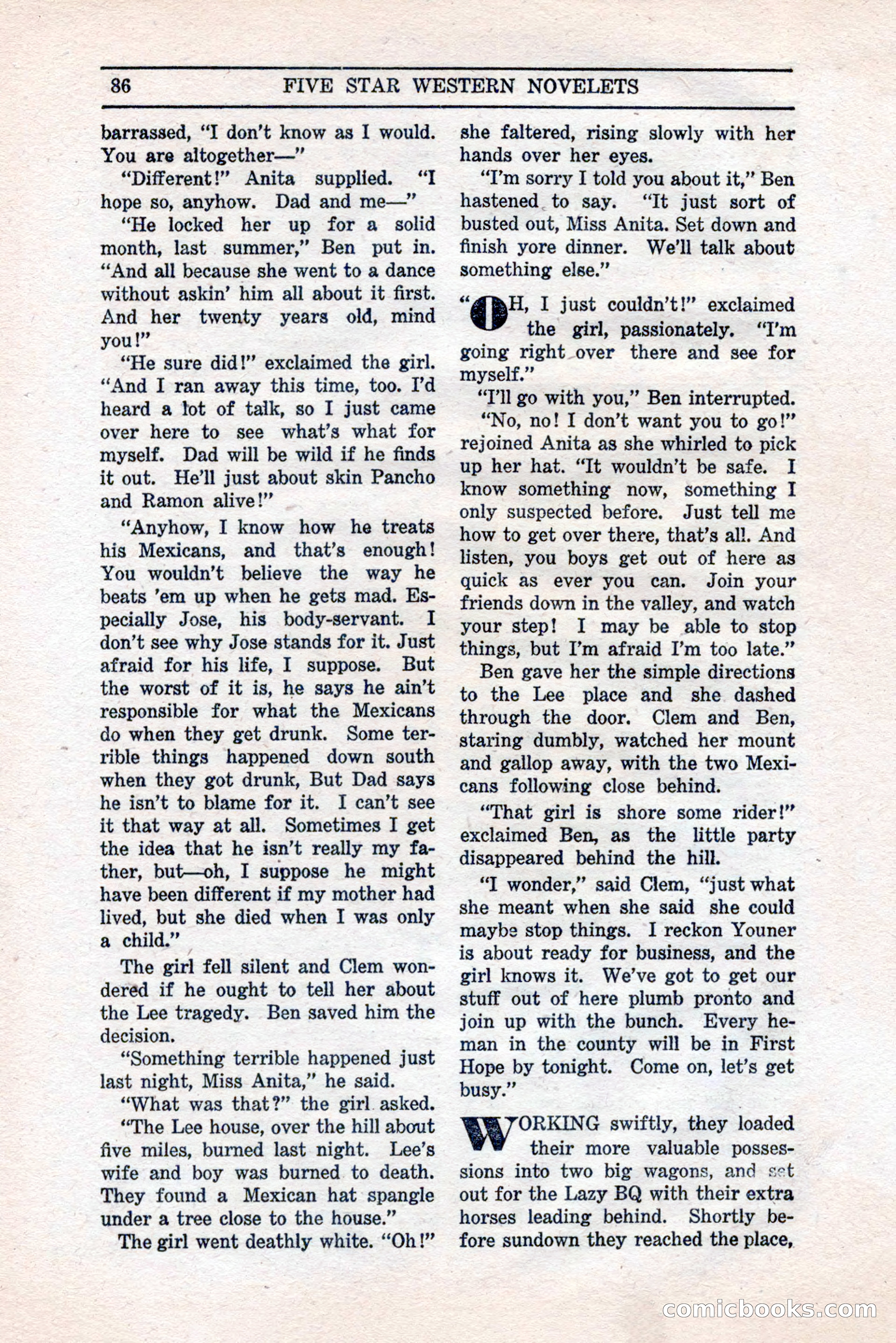 Five Star Western Novelets, September 1937 — page 88 of 116