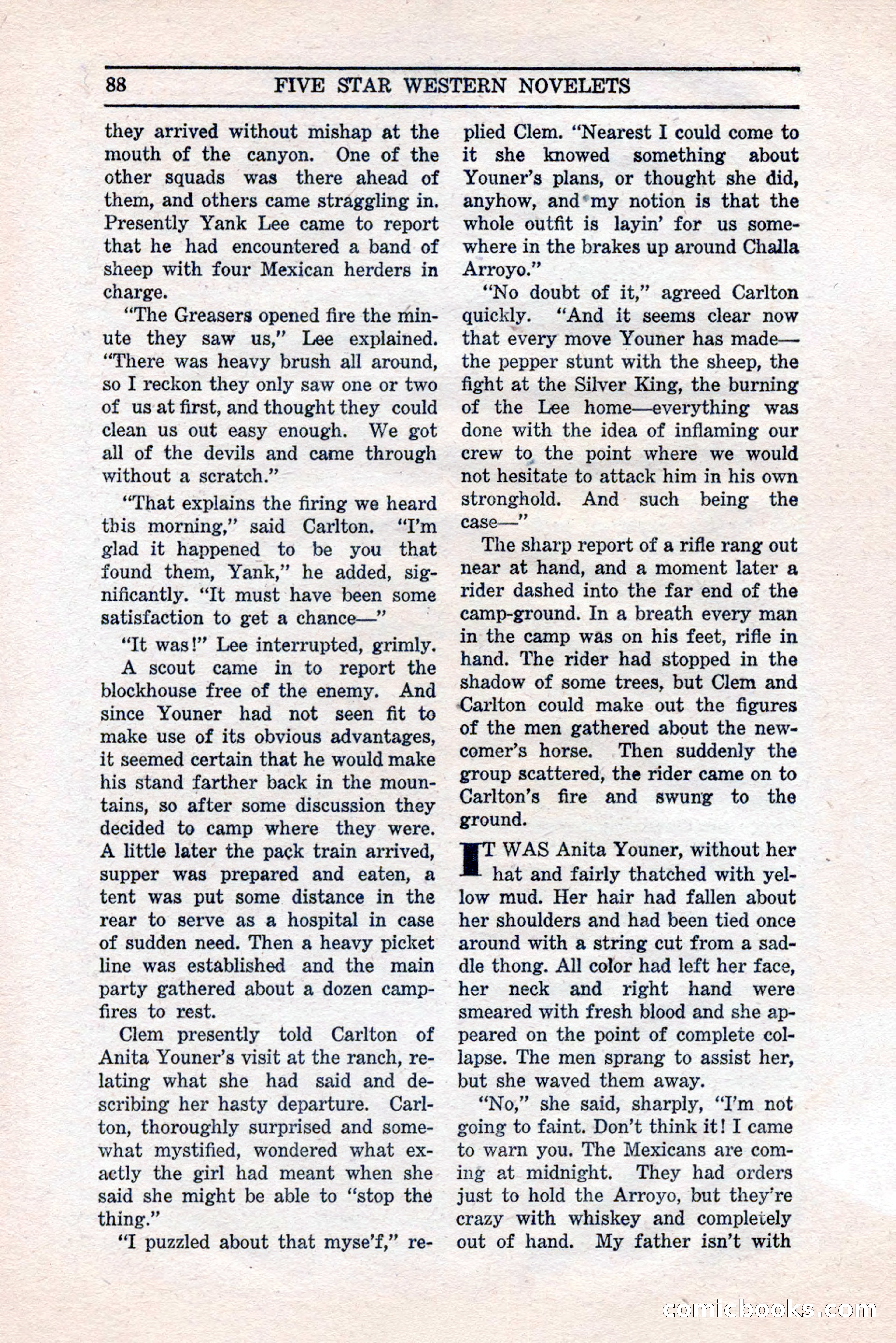 Five Star Western Novelets, September 1937 — page 90 of 116