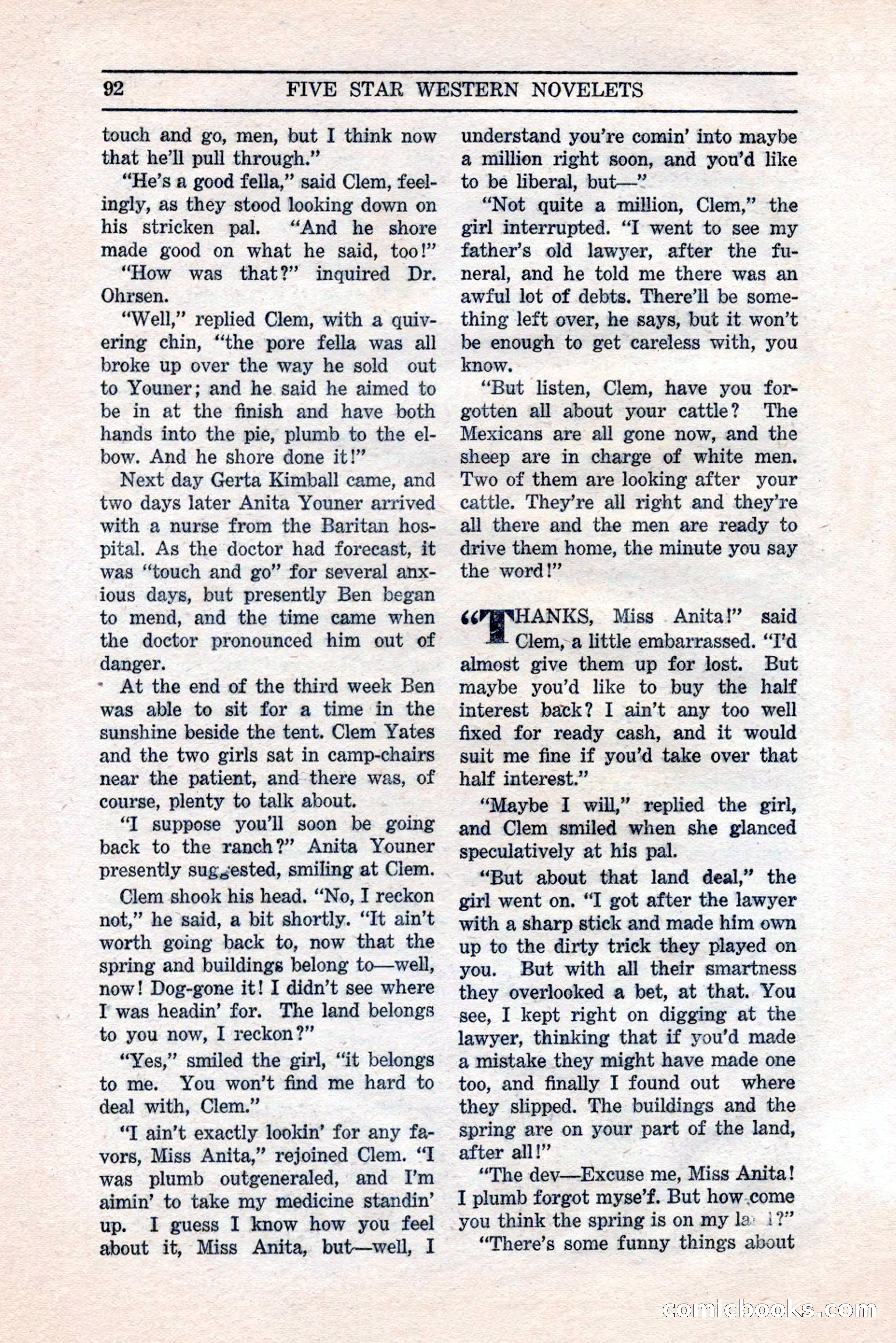 Five Star Western Novelets, September 1937 — page 94 of 116