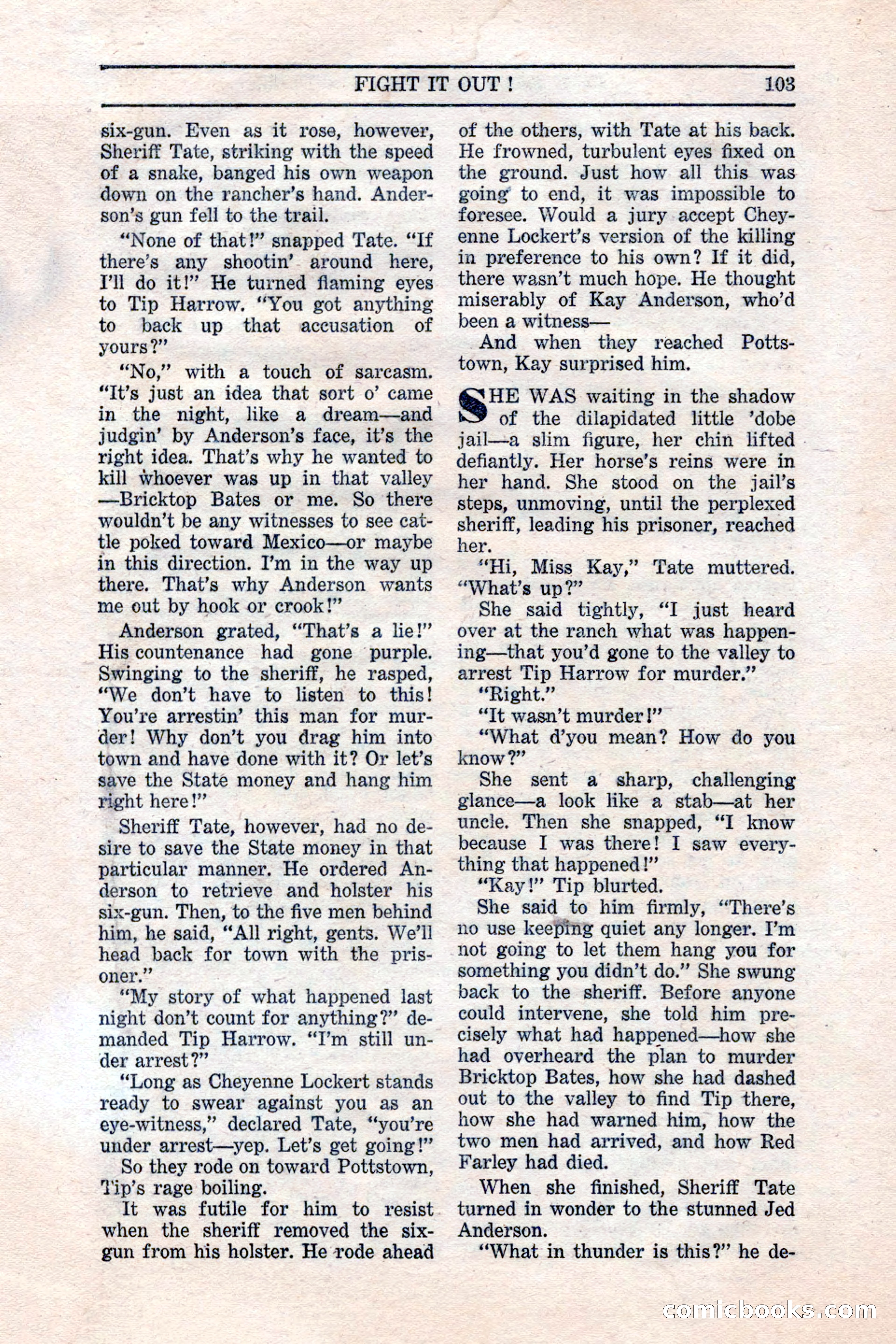 Five Star Western Novelets, September 1937 — page 105 of 116
