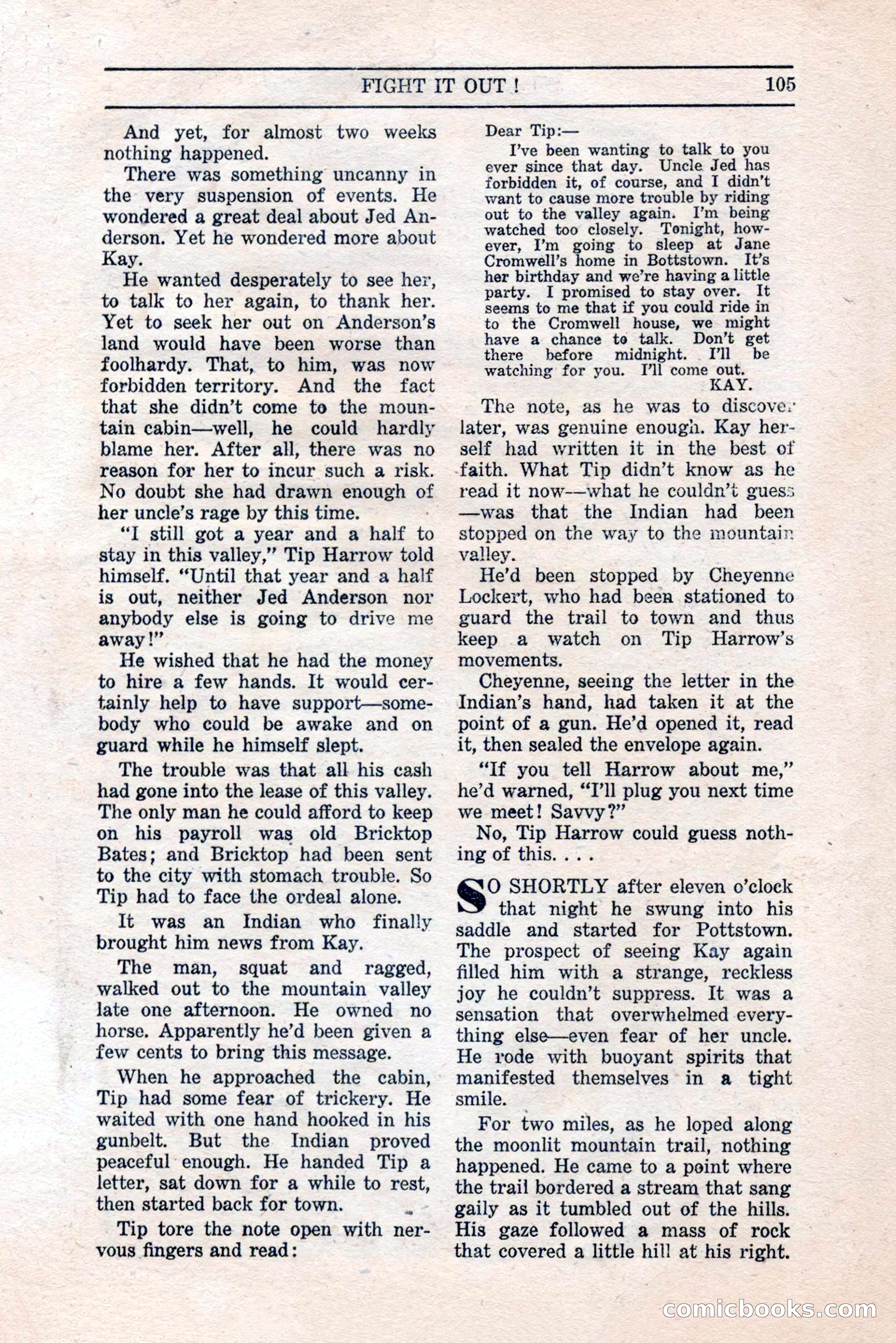 Five Star Western Novelets, September 1937 — page 107 of 116