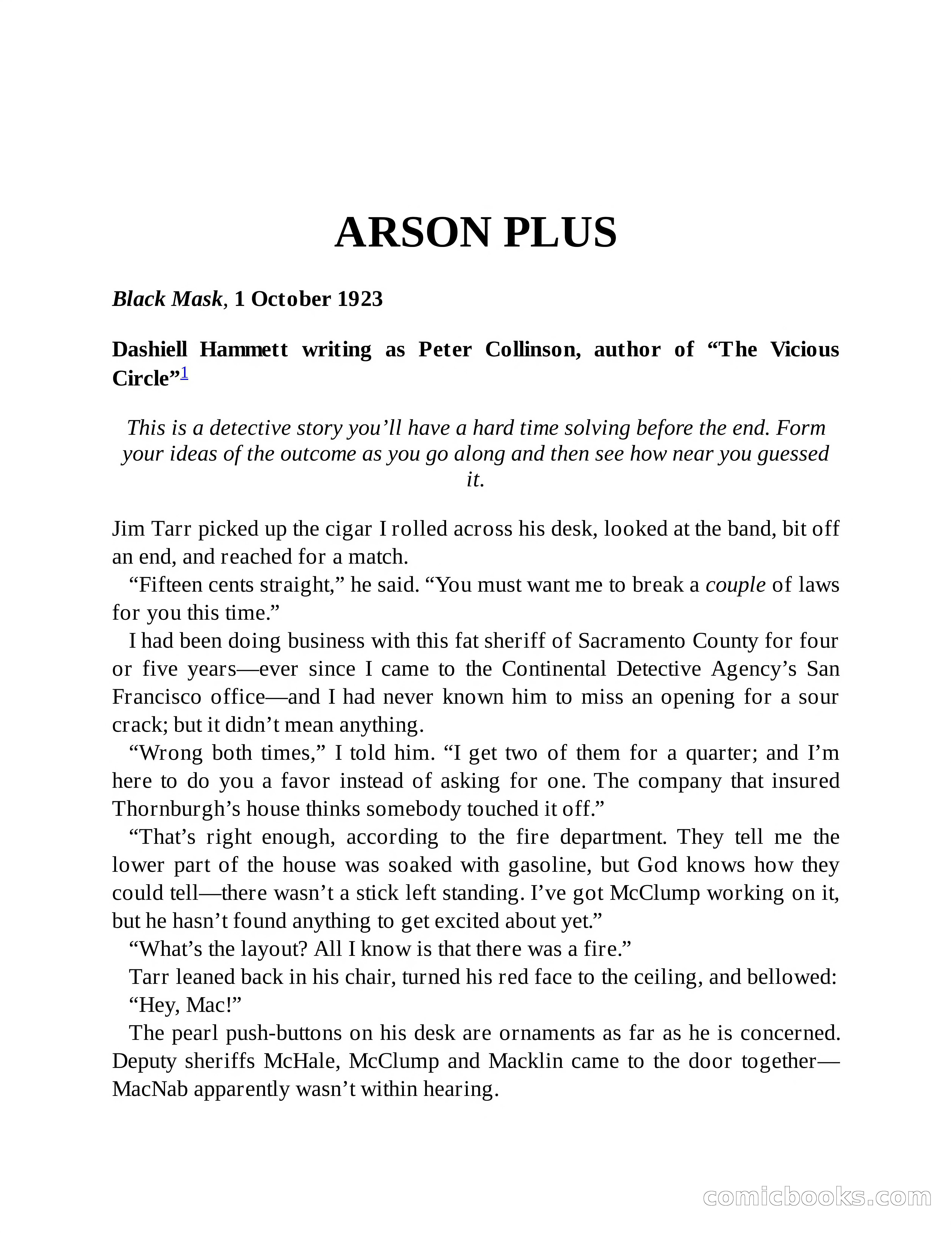 The Black Mask, October 1, 1923 — page 2 of 75
