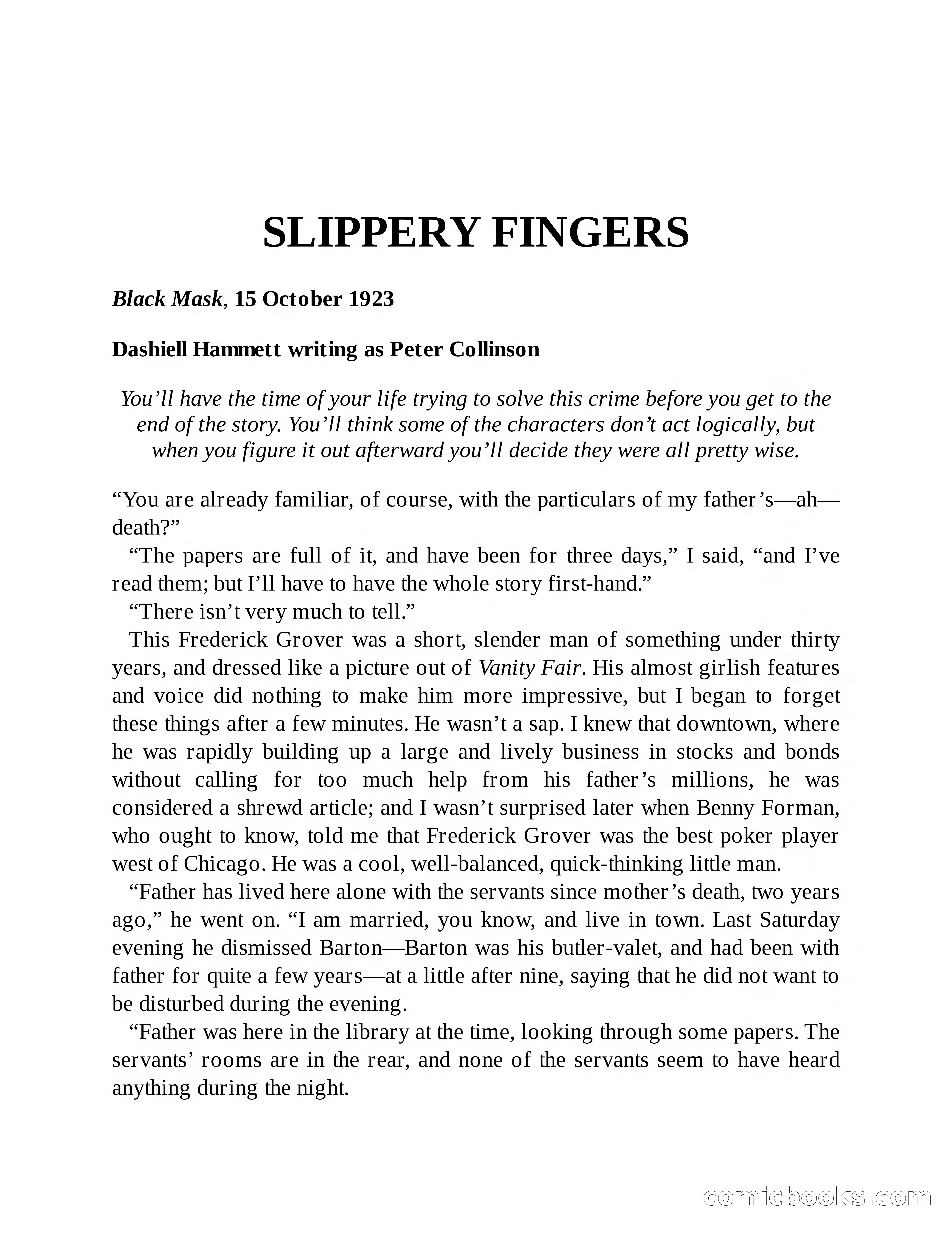 The Black Mask, October 1, 1923 — page 35 of 75