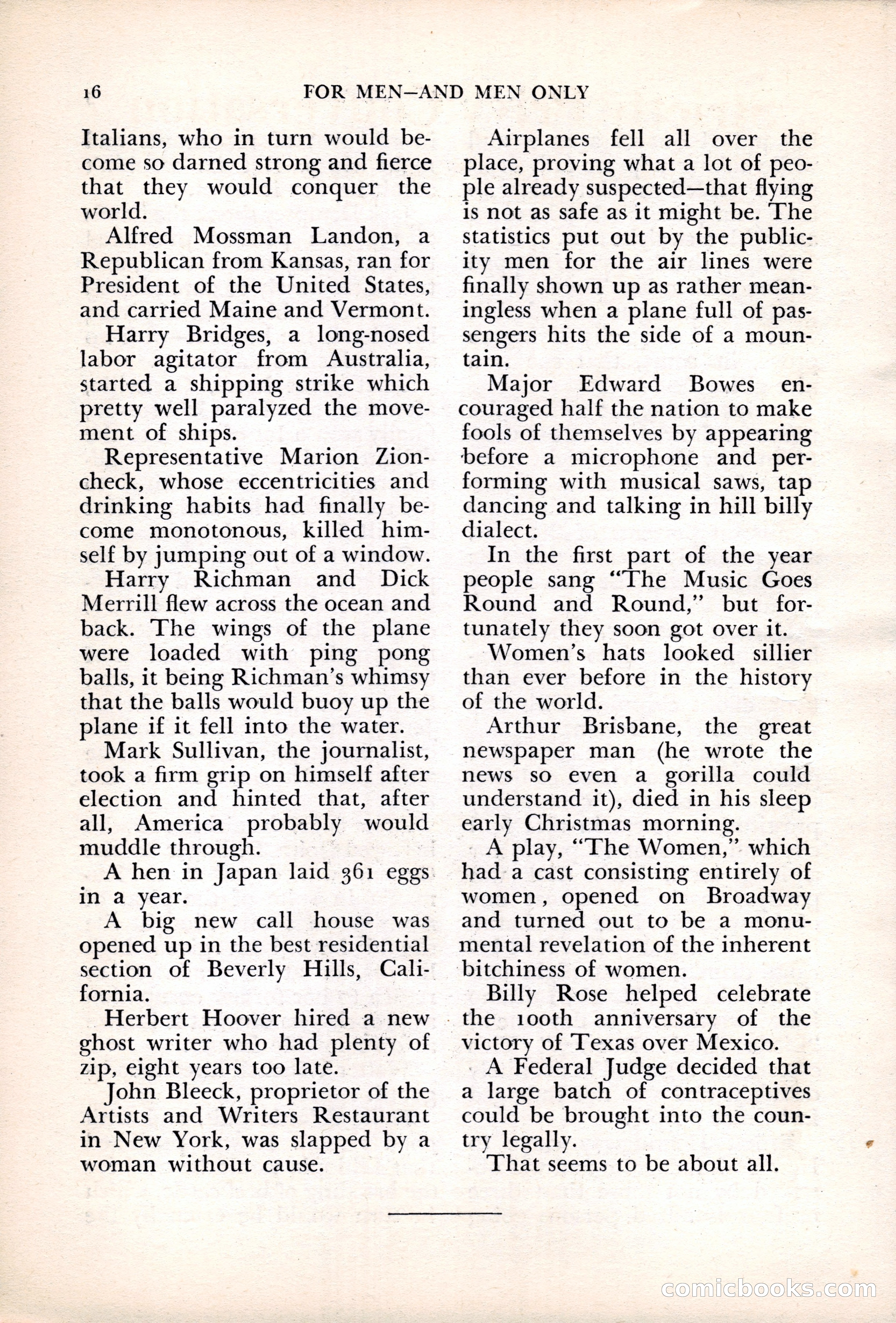 For Men—and Men Only — page 16 of 136