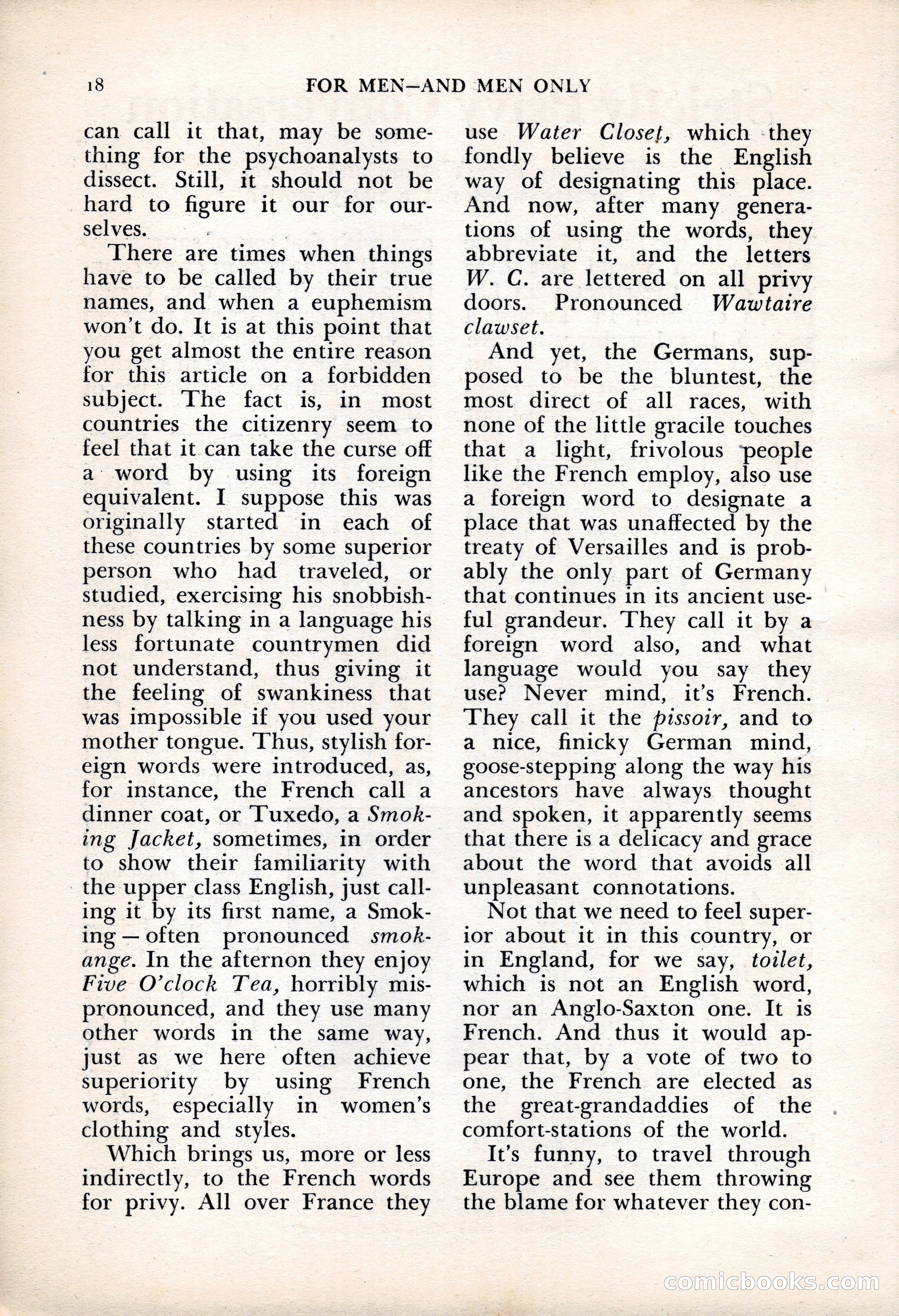 For Men—and Men Only — page 18 of 136