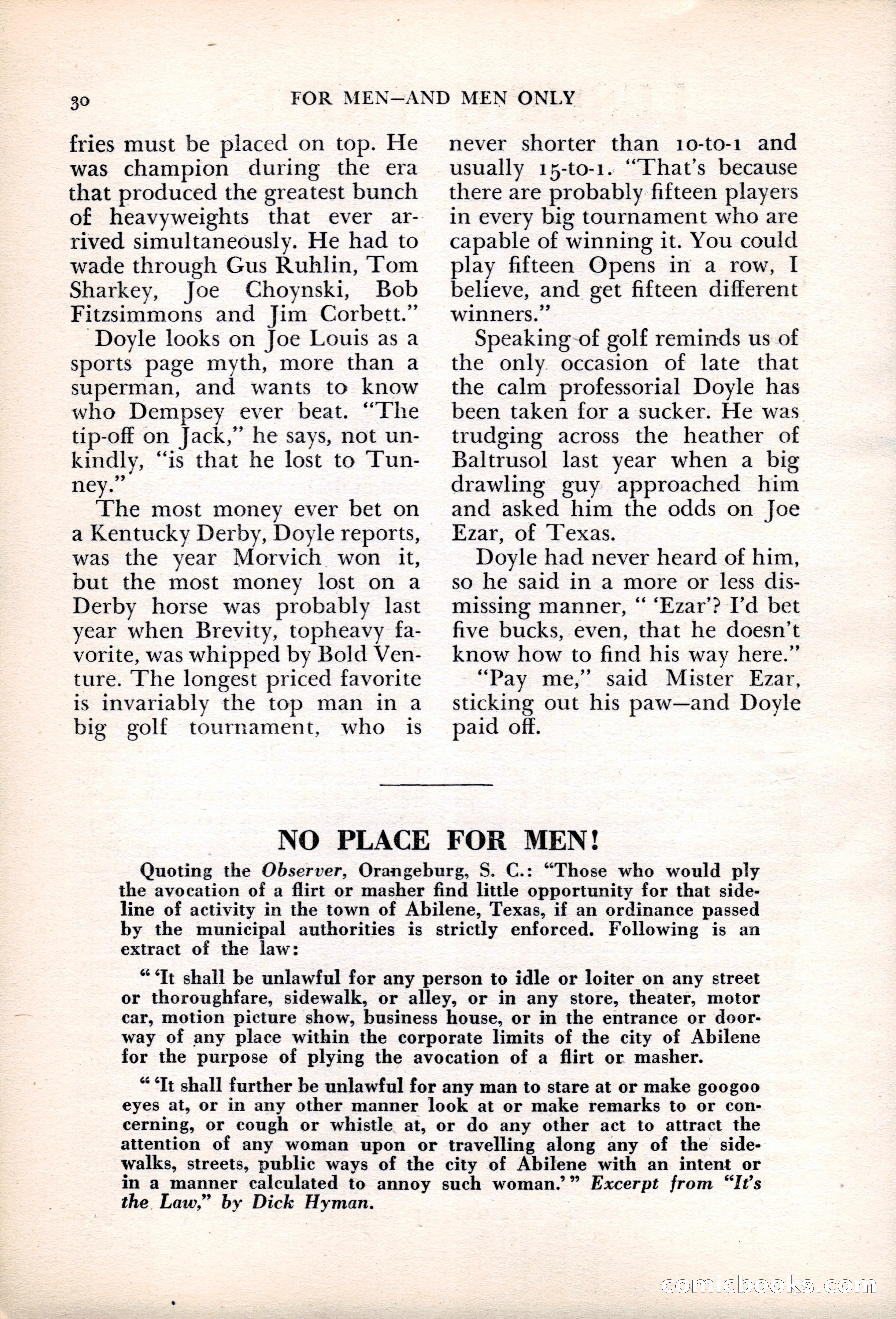 For Men—and Men Only — page 30 of 136
