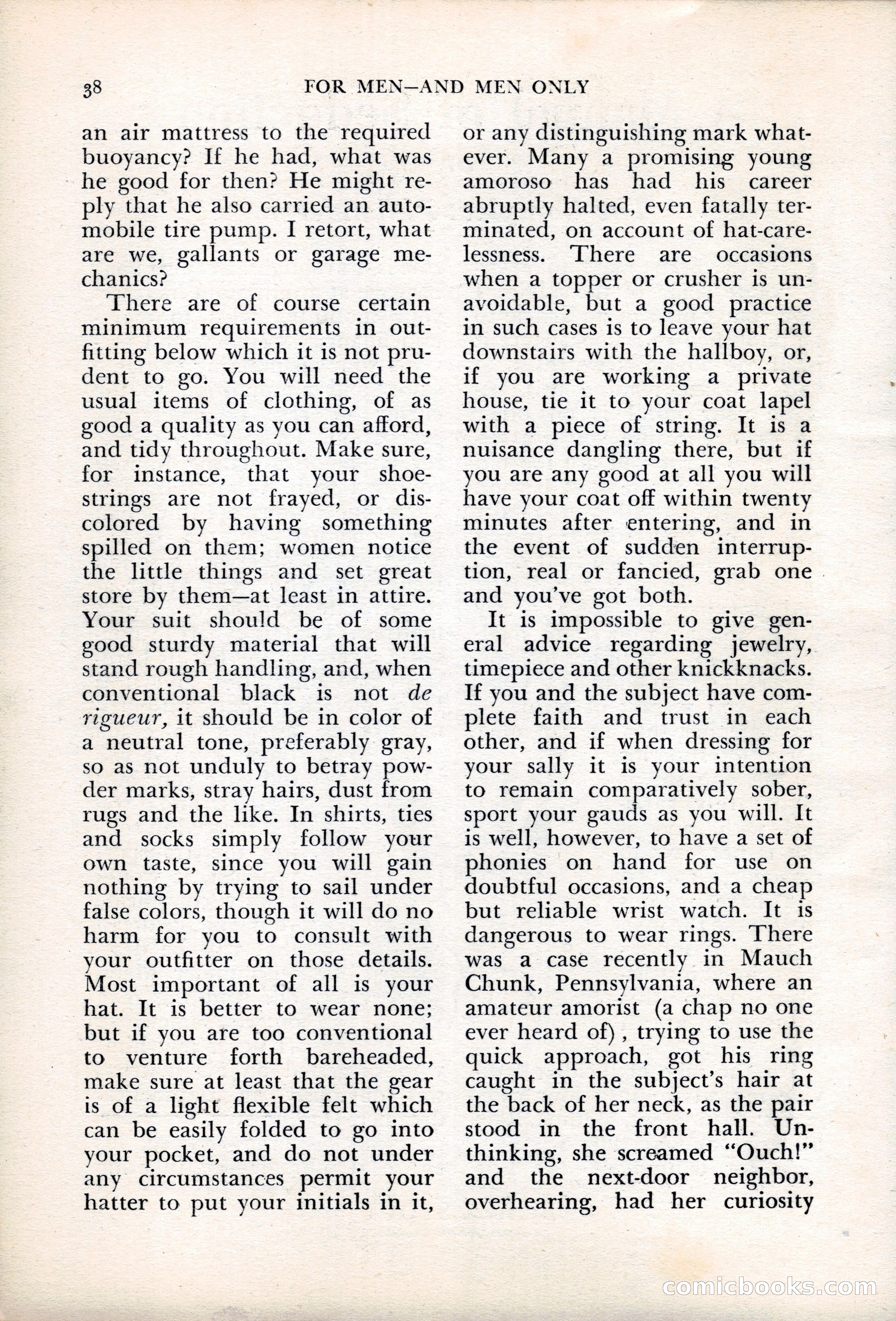 For Men—and Men Only — page 38 of 136