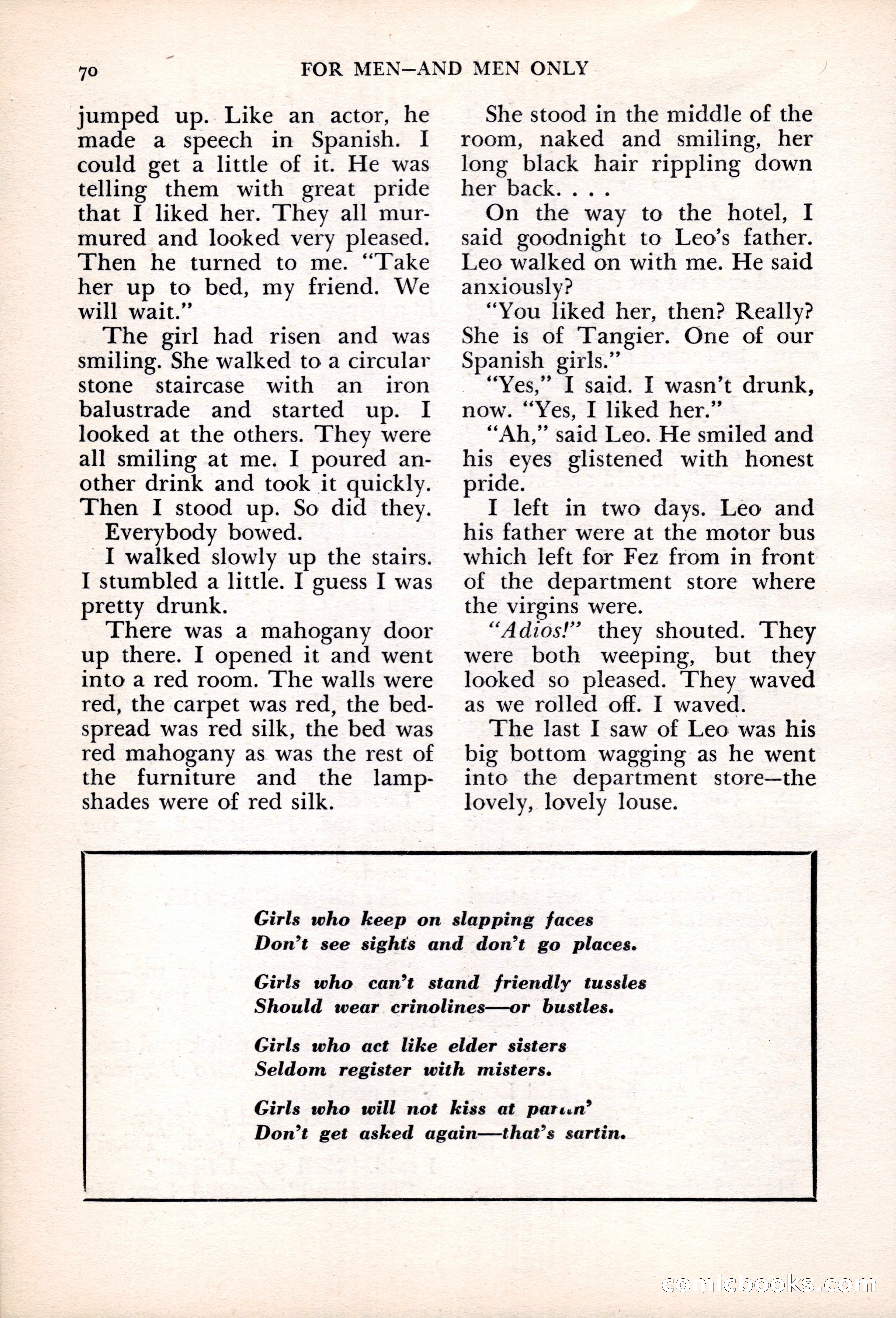 For Men—and Men Only — page 70 of 136