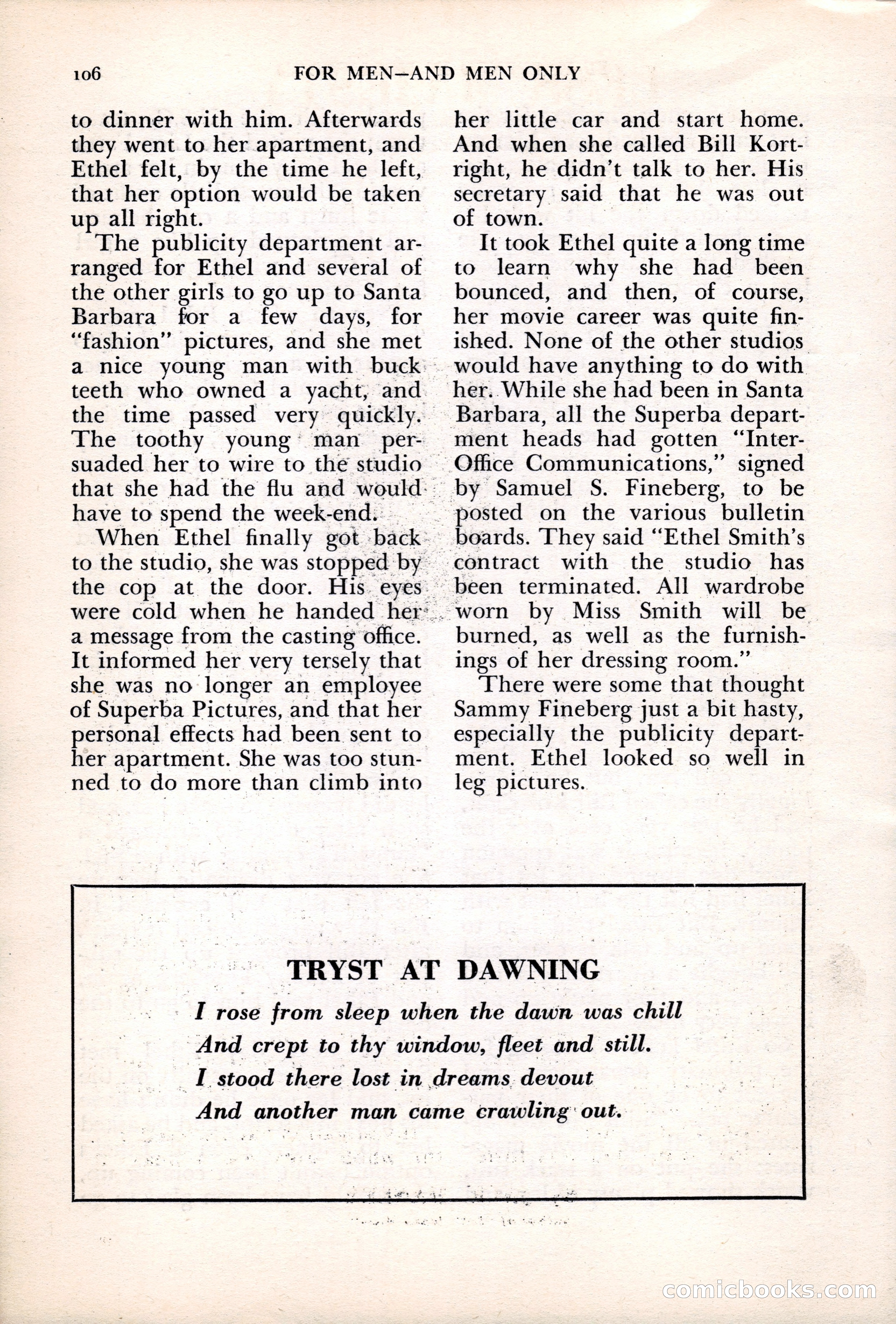For Men—and Men Only — page 106 of 136