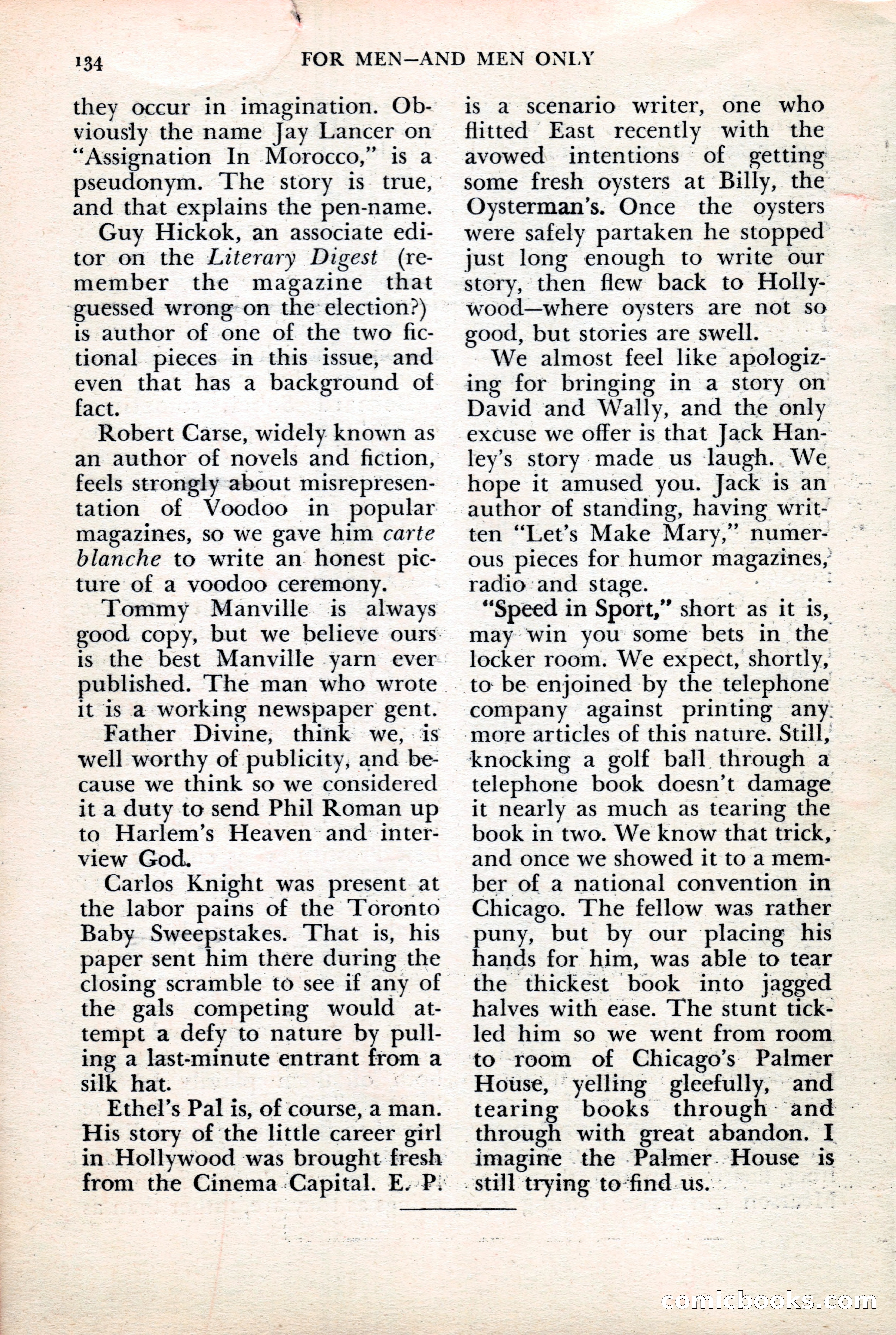 For Men—and Men Only — page 134 of 136