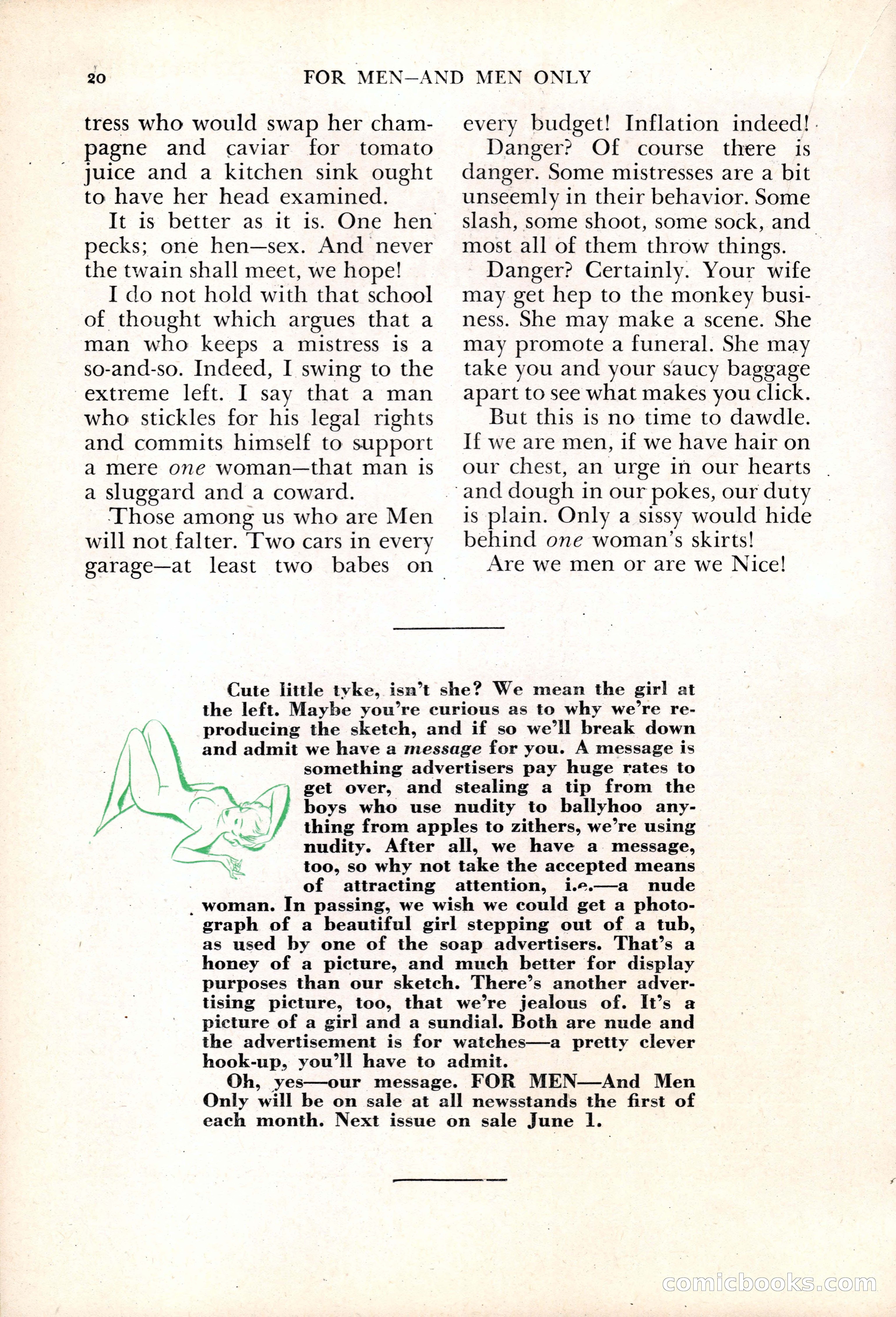 For Men—and Men Only! (June 1937) — page 22 of 140