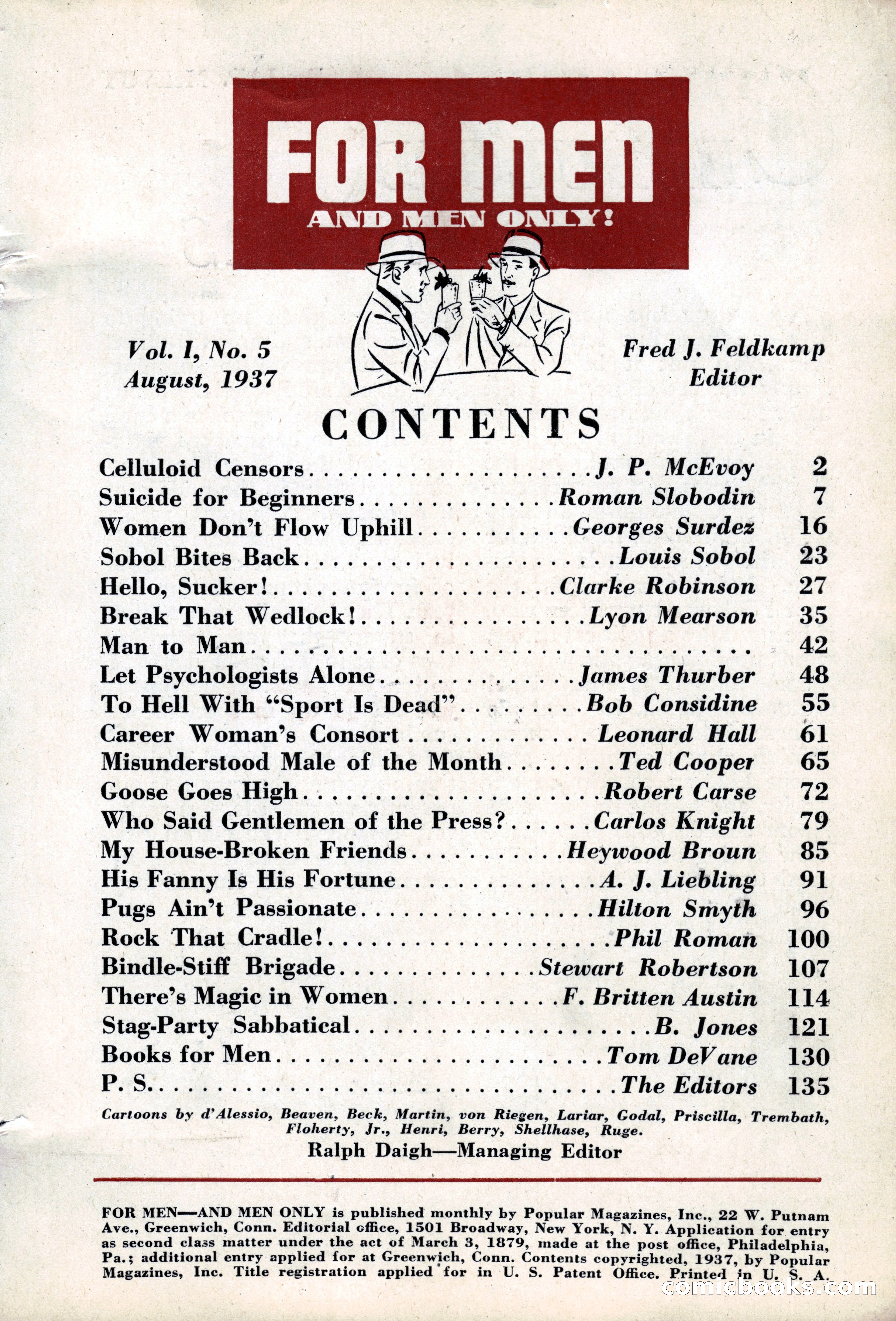 For Men—and Men Only (August 1937) — page 3 of 140