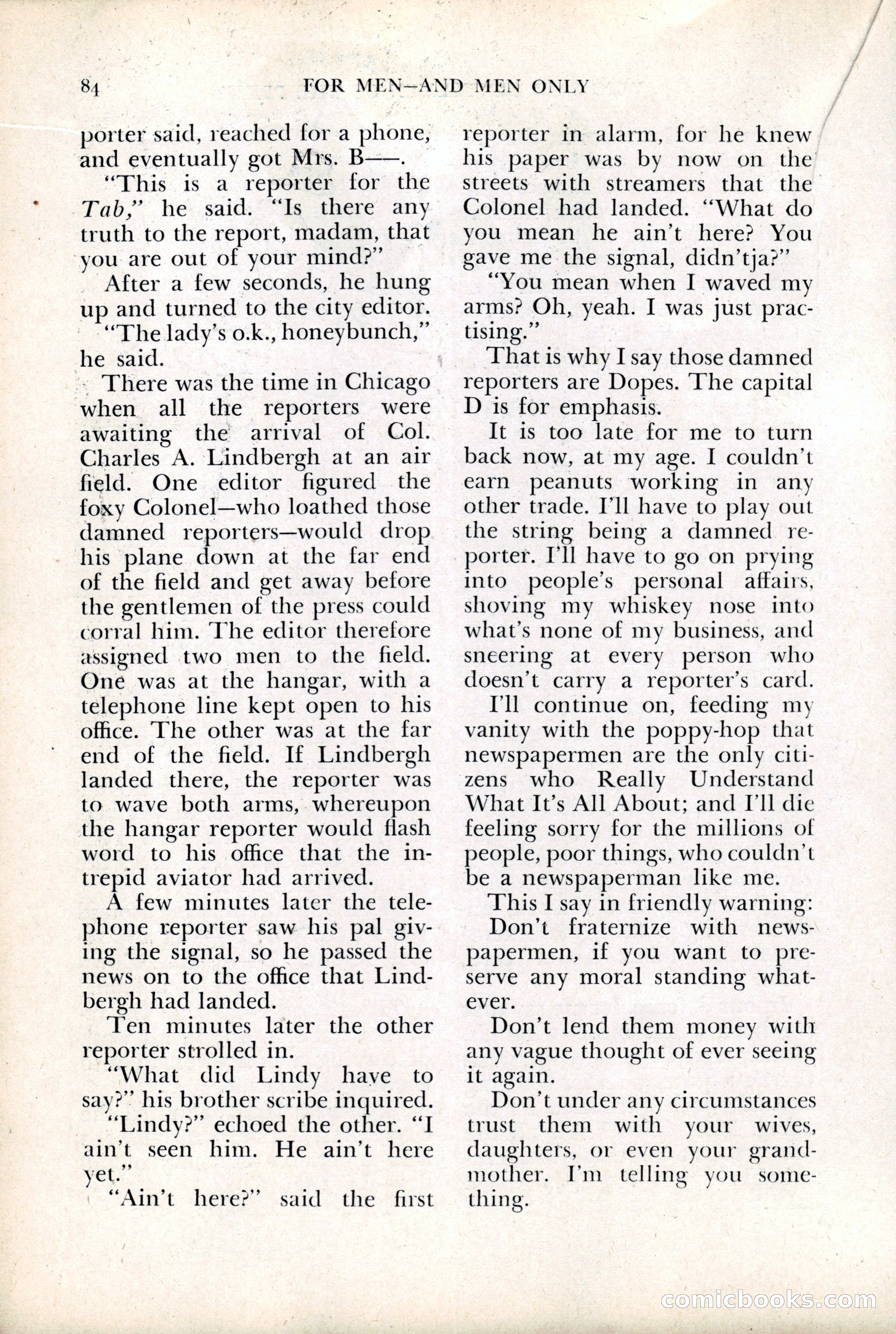 For Men—and Men Only (August 1937) — page 86 of 140