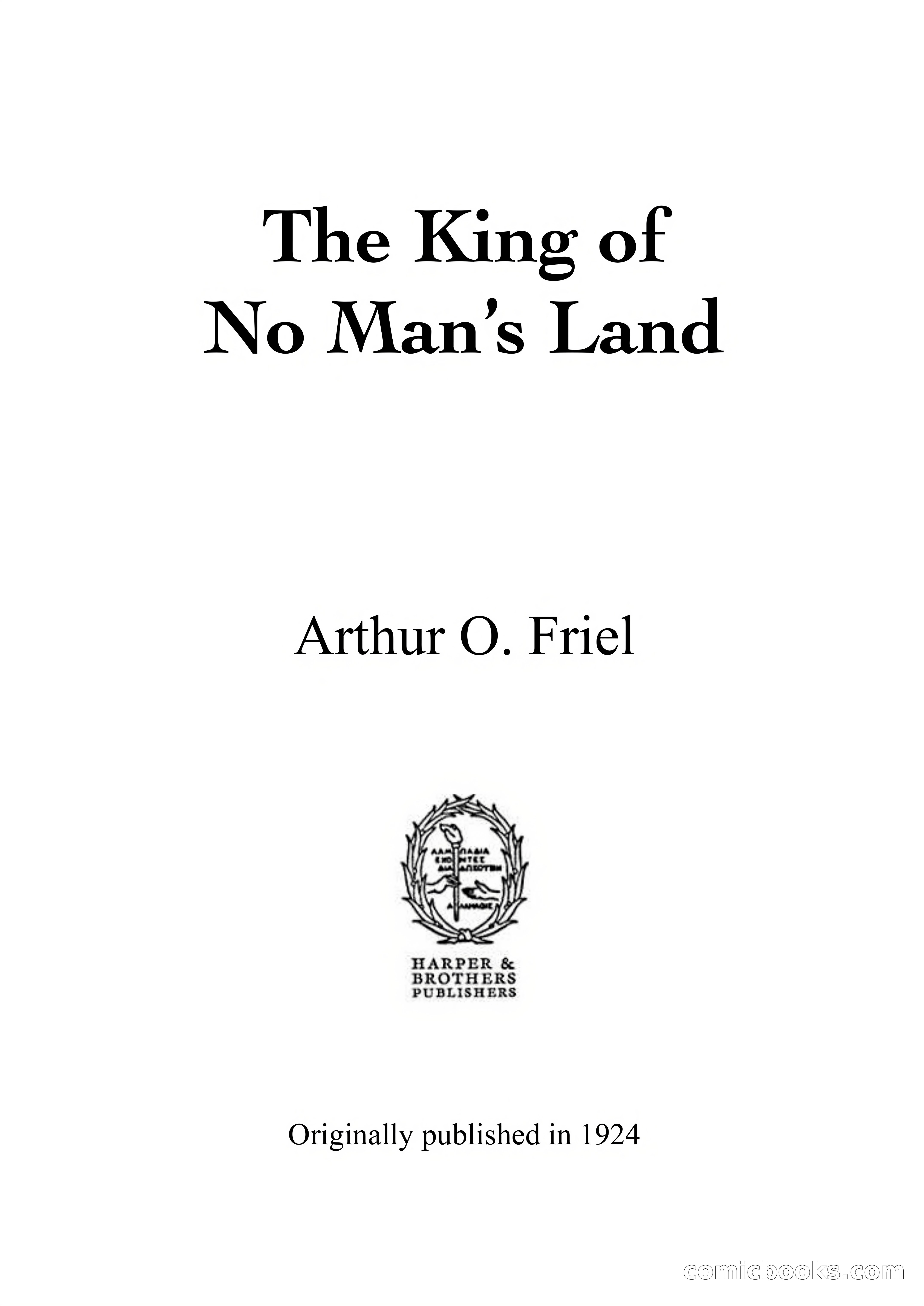 The King of No Man's Land — page 3 of 114