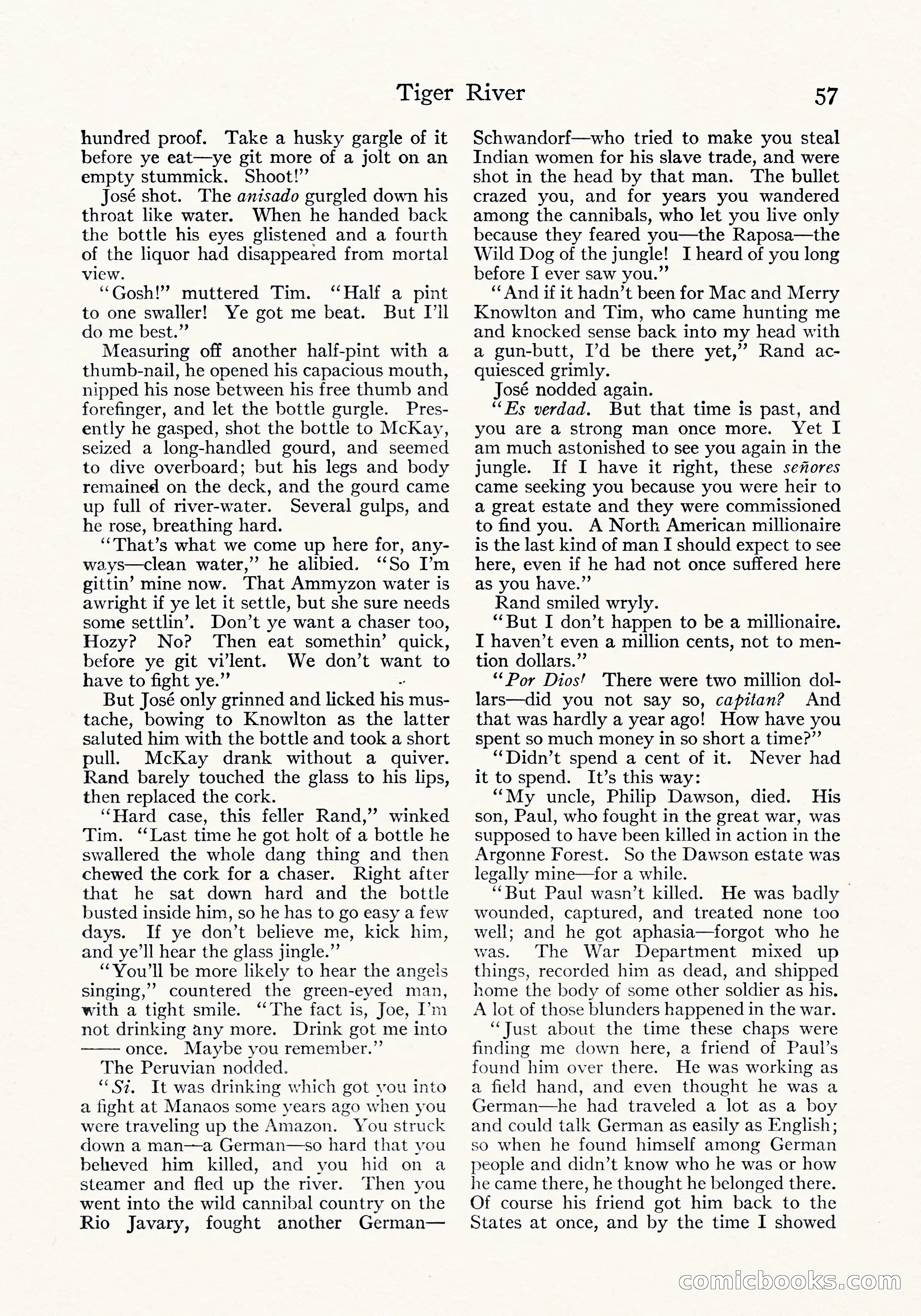 Tiger River: A Four-Part Story by Arthur O. Friel — page 6 of 108