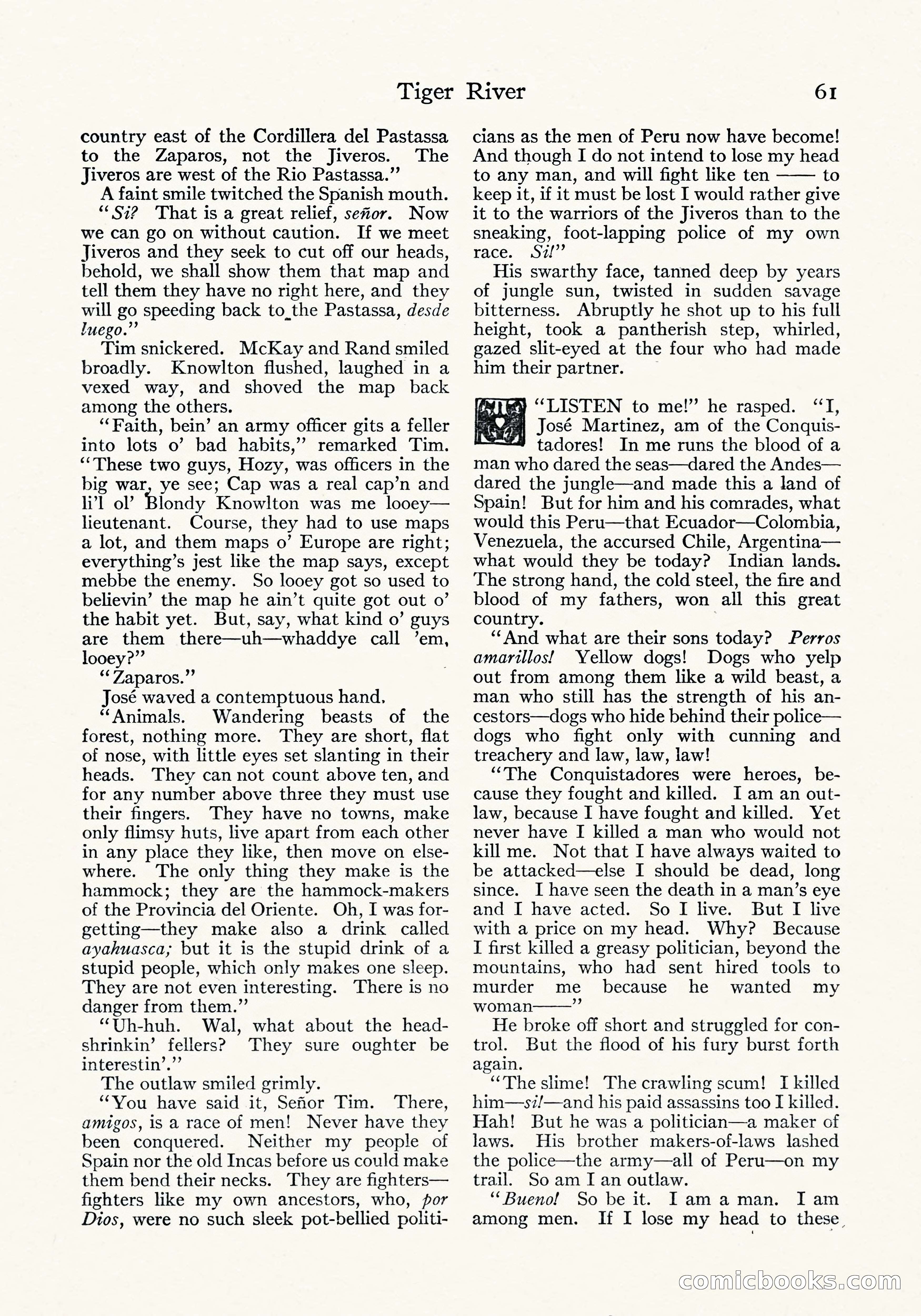 Tiger River: A Four-Part Story by Arthur O. Friel — page 10 of 108