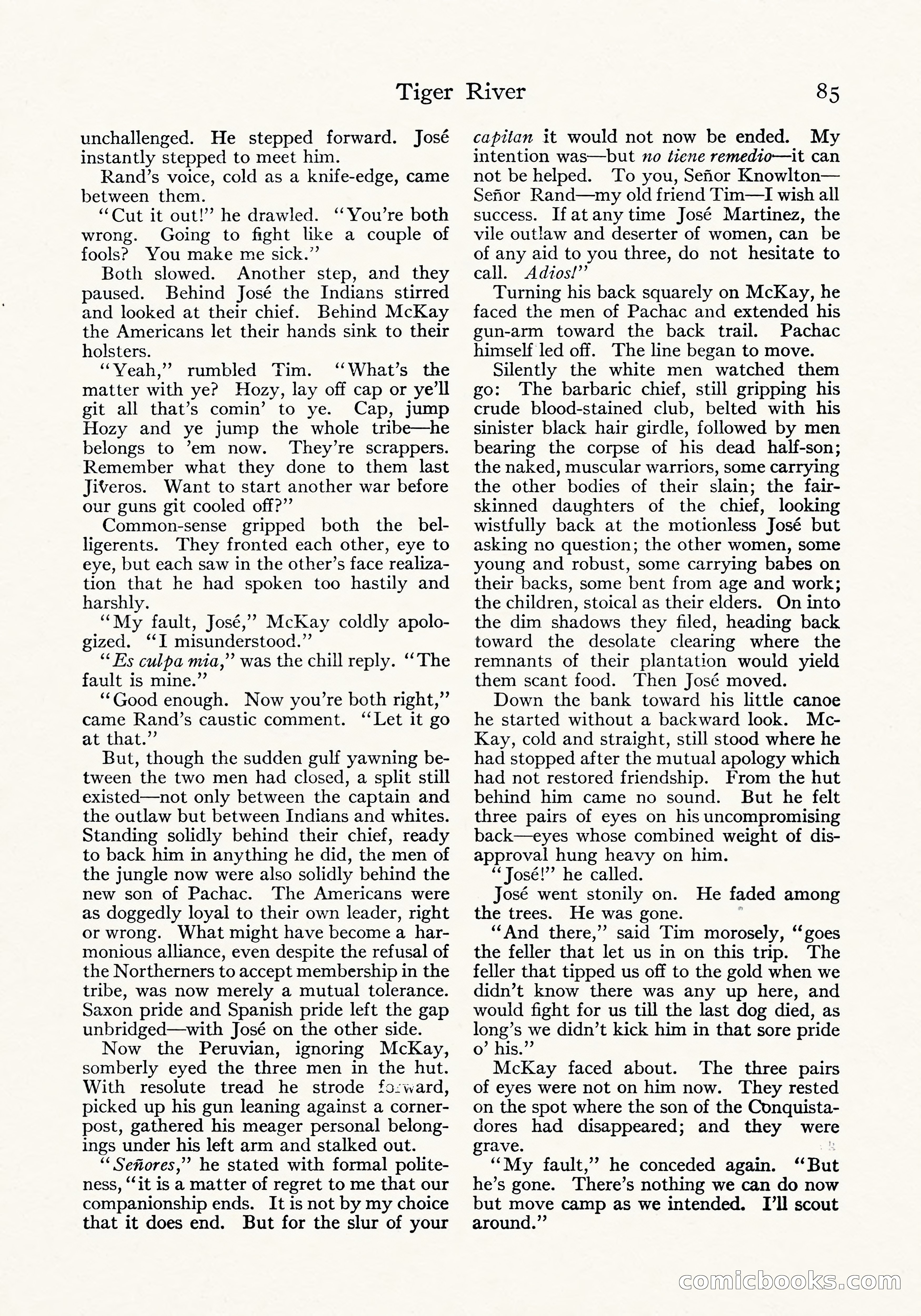 Tiger River: A Four-Part Story by Arthur O. Friel — page 56 of 108