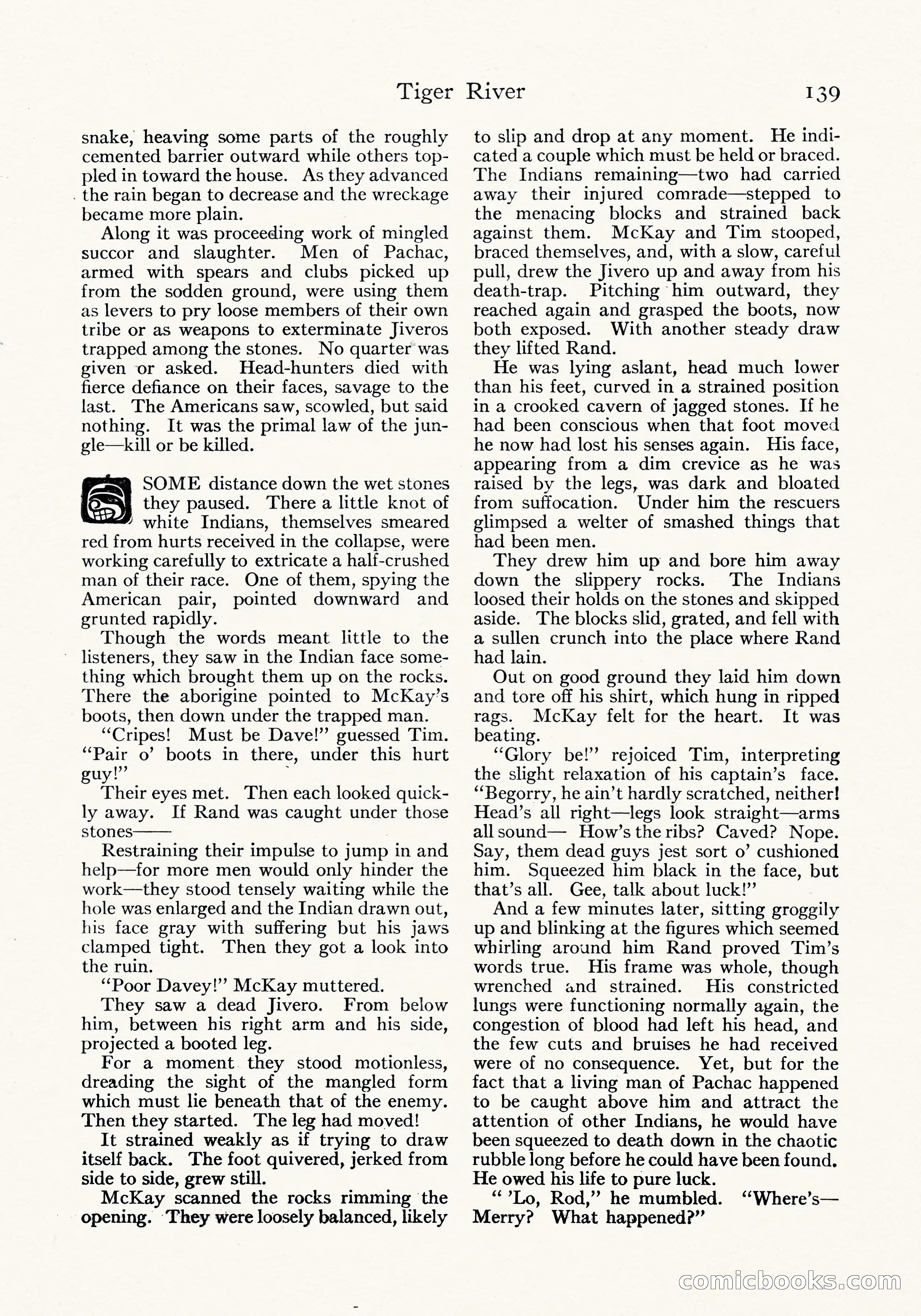 Tiger River: A Four-Part Story by Arthur O. Friel — page 103 of 108