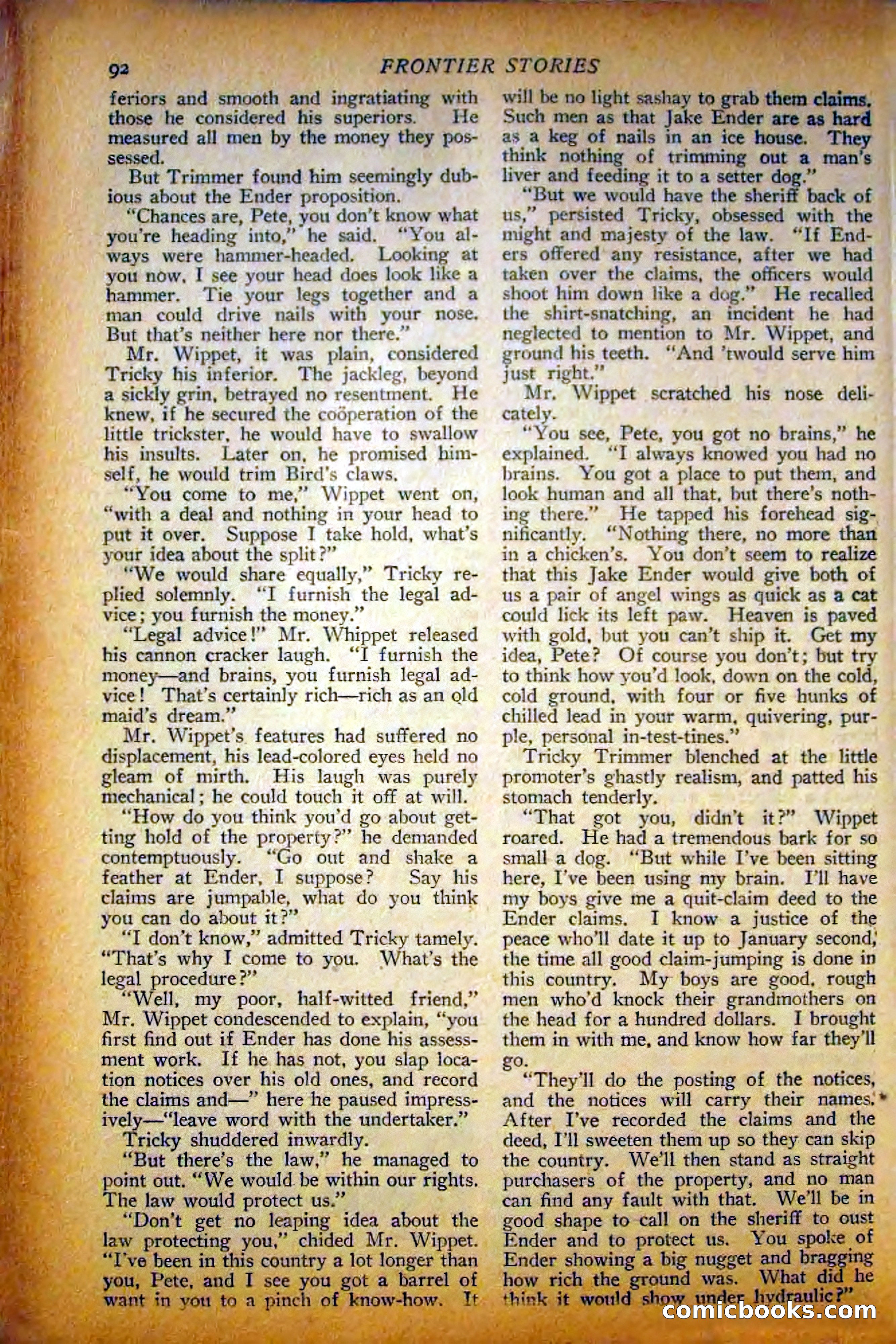 Frontier Stories, May 1927 — page 102 of 188