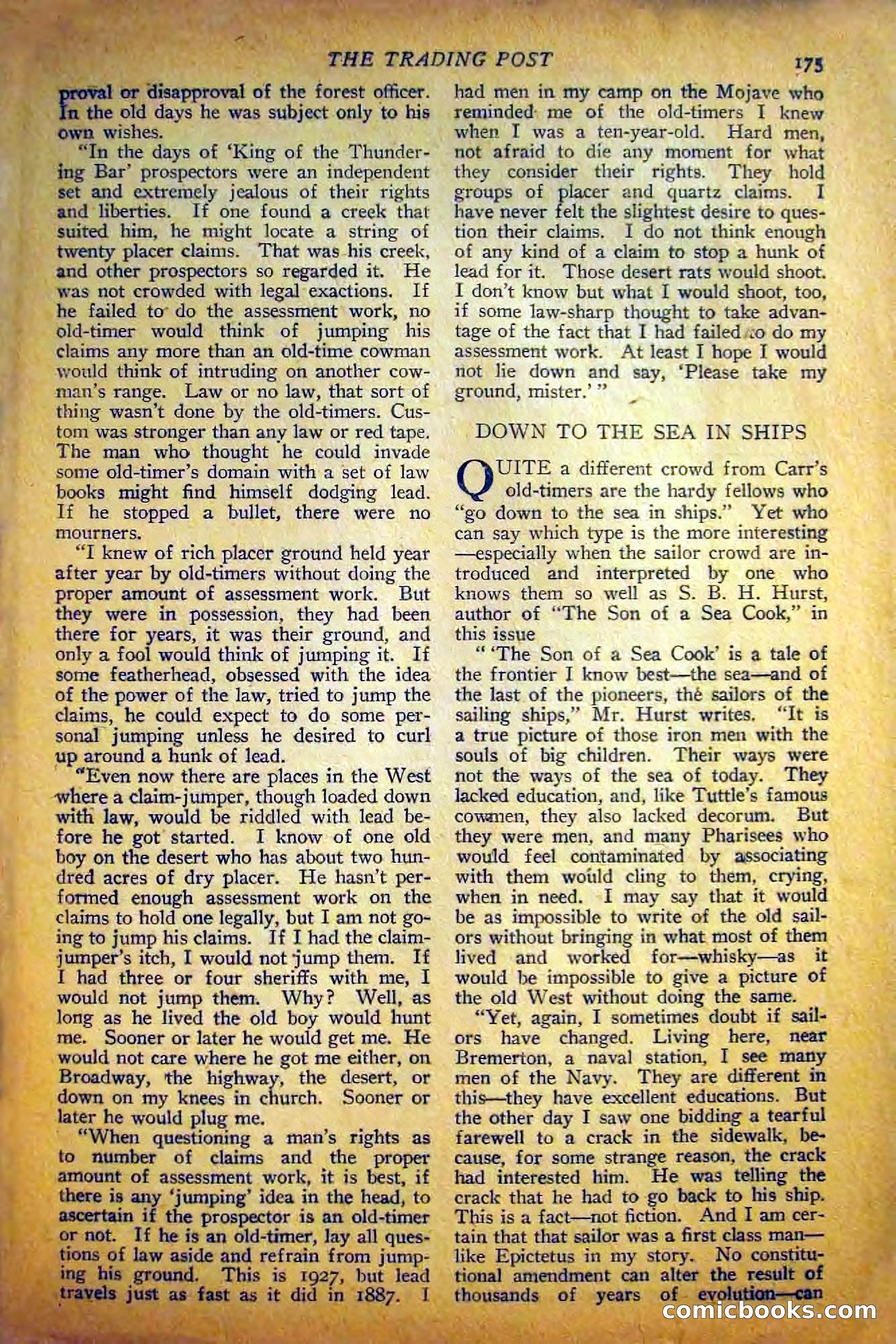 Frontier Stories, May 1927 — page 185 of 188