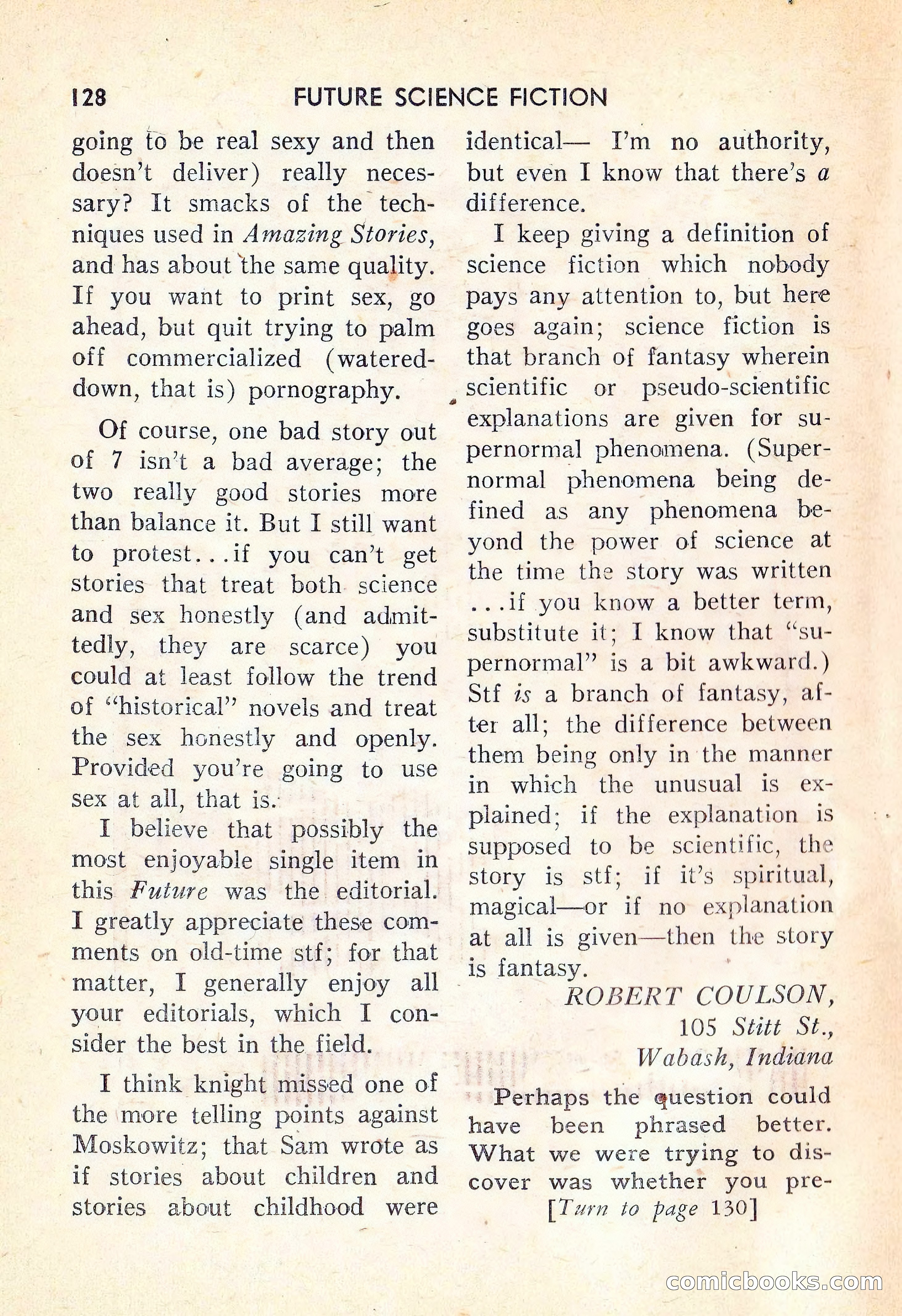 Future Science Fiction #38 — page 129 of 132