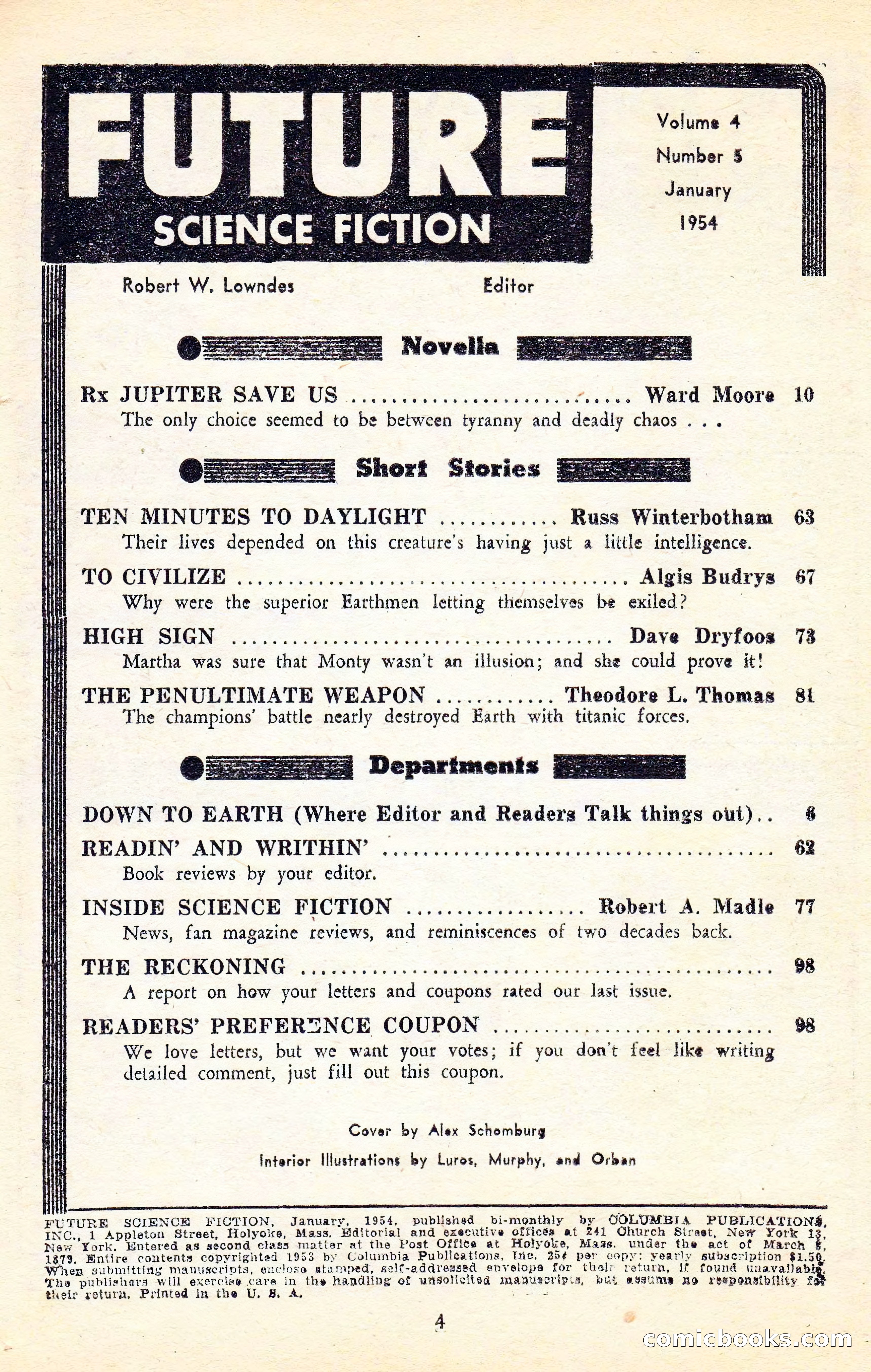 Future Science Fiction, Vol. 4, No. 5 — page 5 of 100