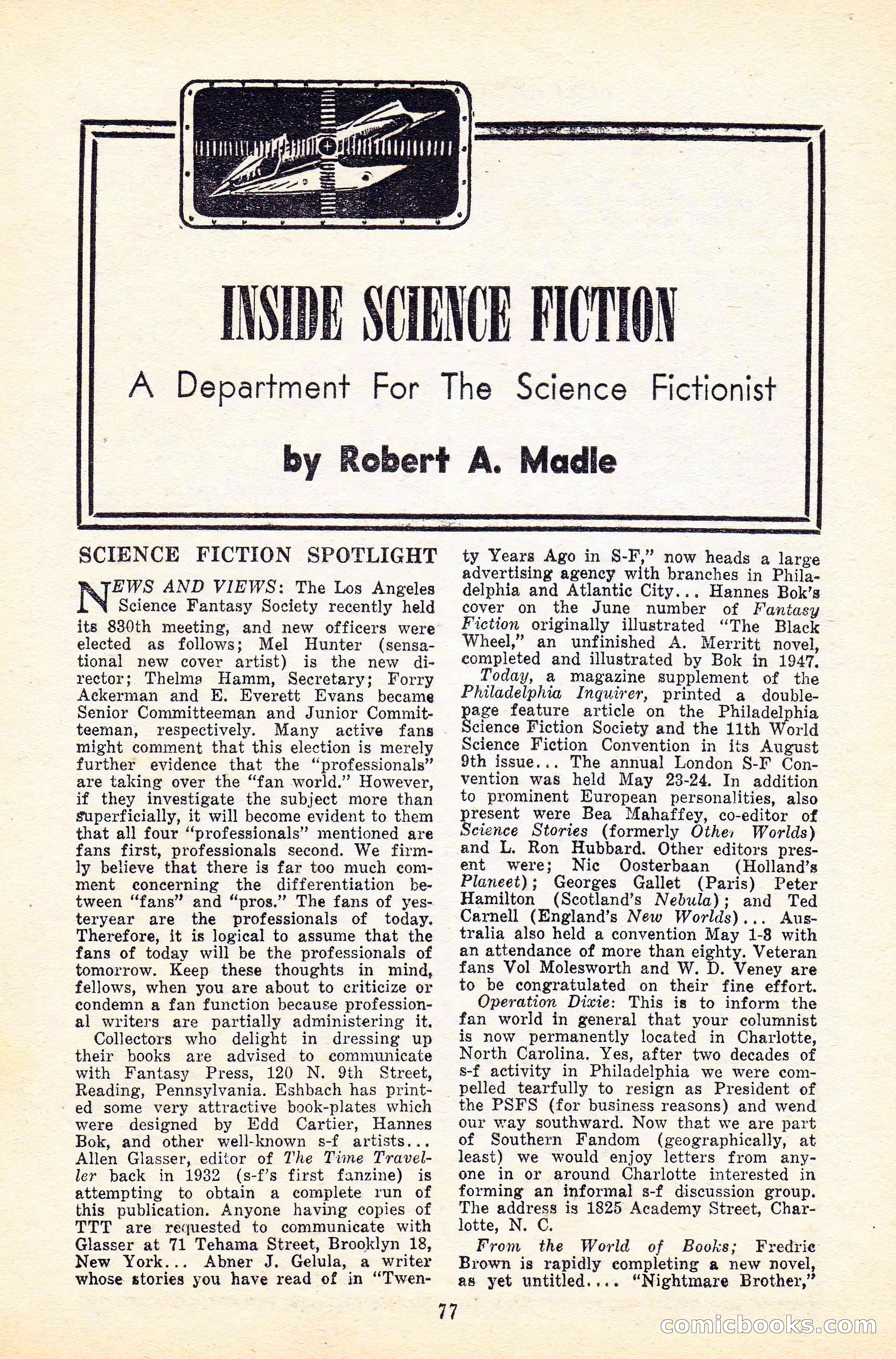Future Science Fiction, Vol. 4, No. 5 — page 78 of 100