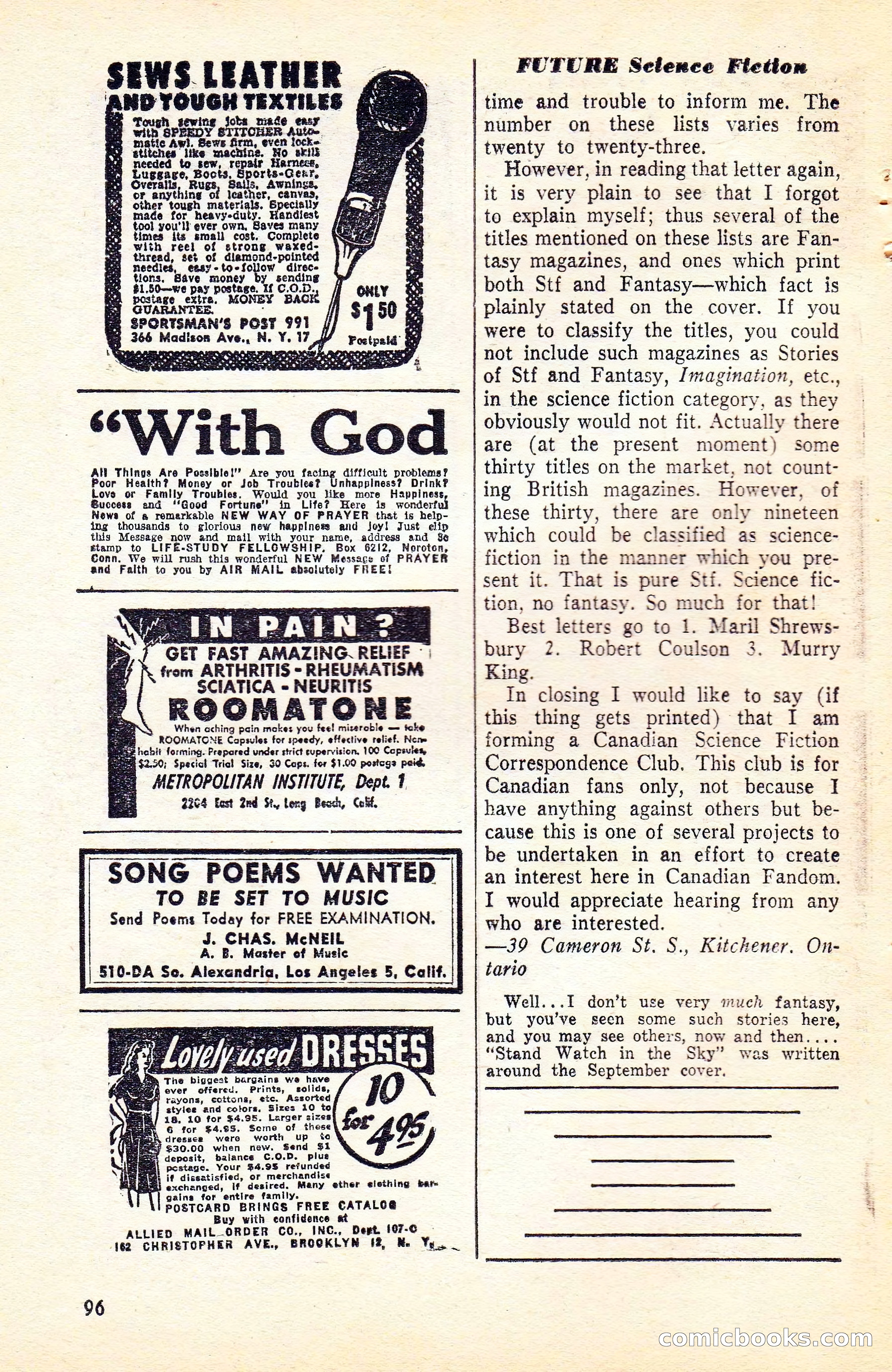 Future Science Fiction, Vol. 4, No. 5 — page 97 of 100