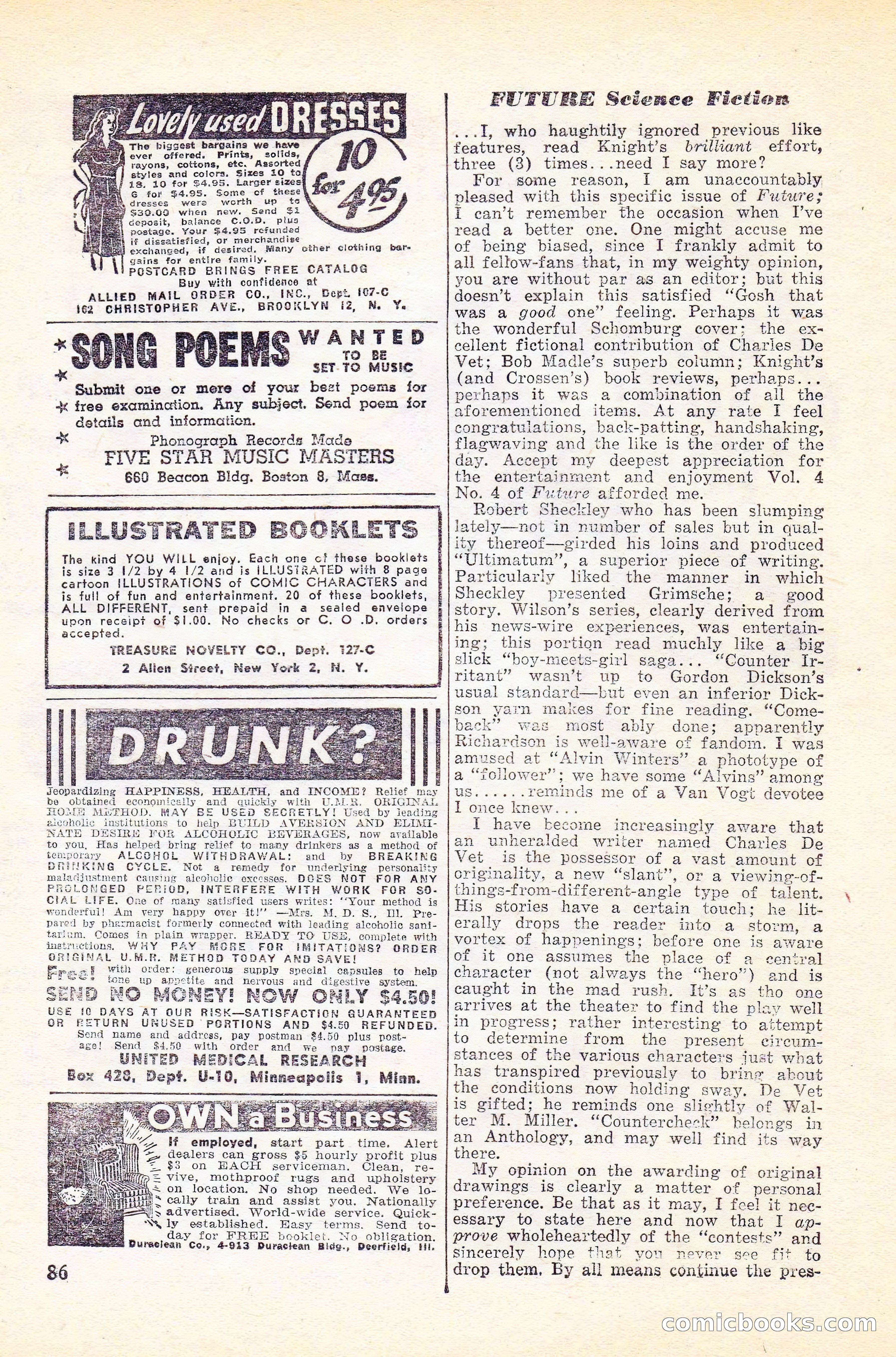 Future Science Fiction, Vol. 4, No. 6 — page 87 of 100