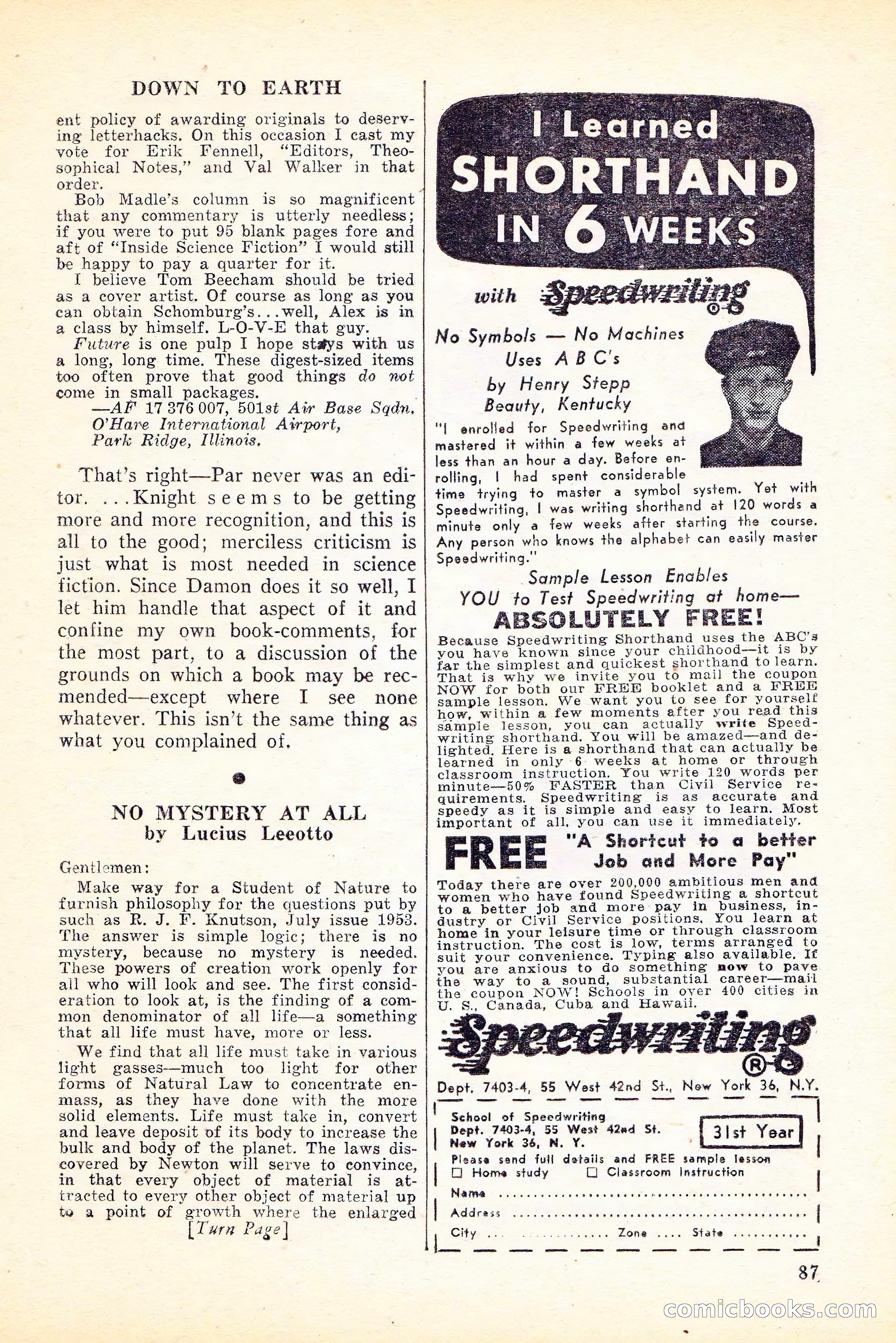 Future Science Fiction, Vol. 4, No. 6 — page 88 of 100