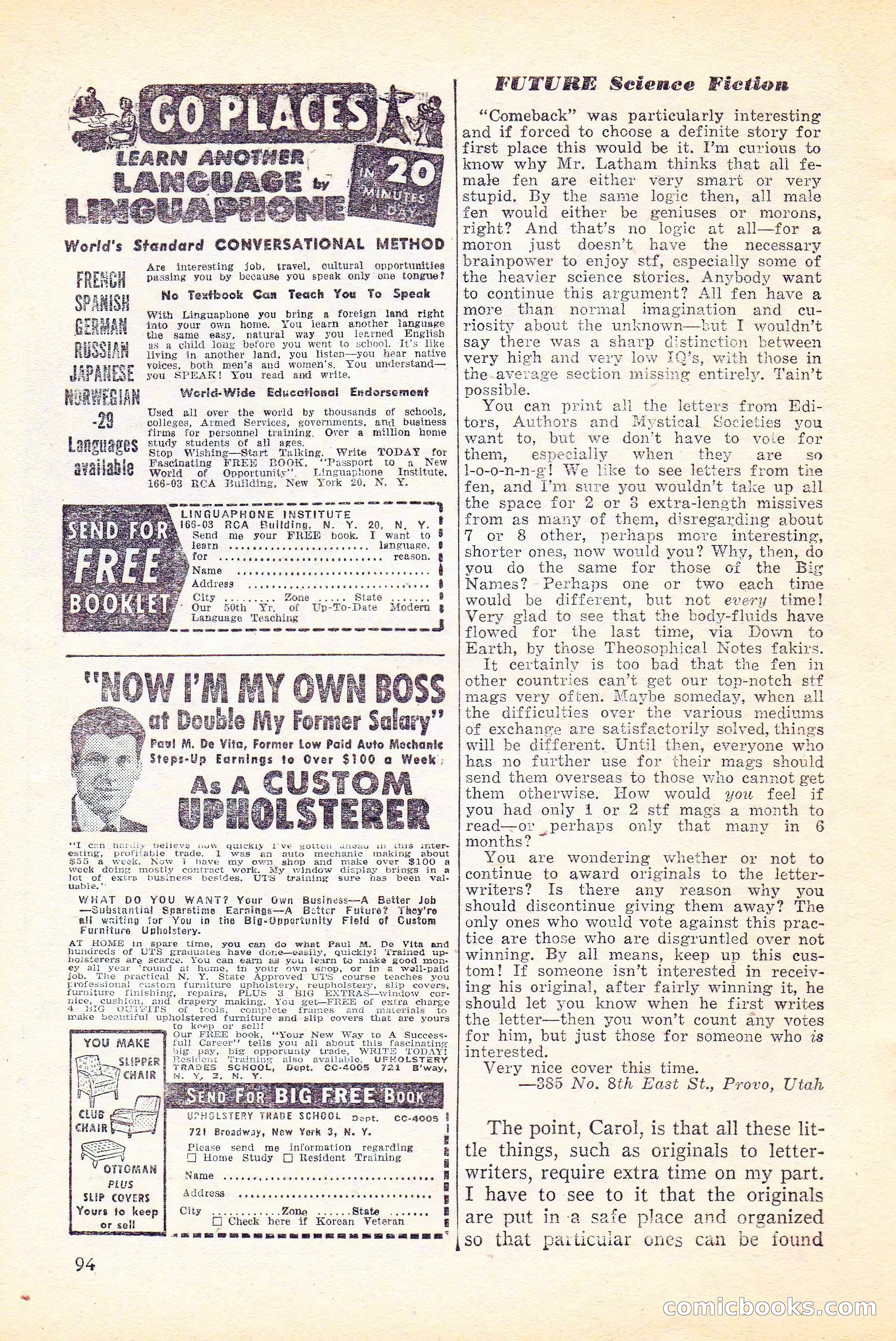 Future Science Fiction, Vol. 4, No. 6 — page 95 of 100
