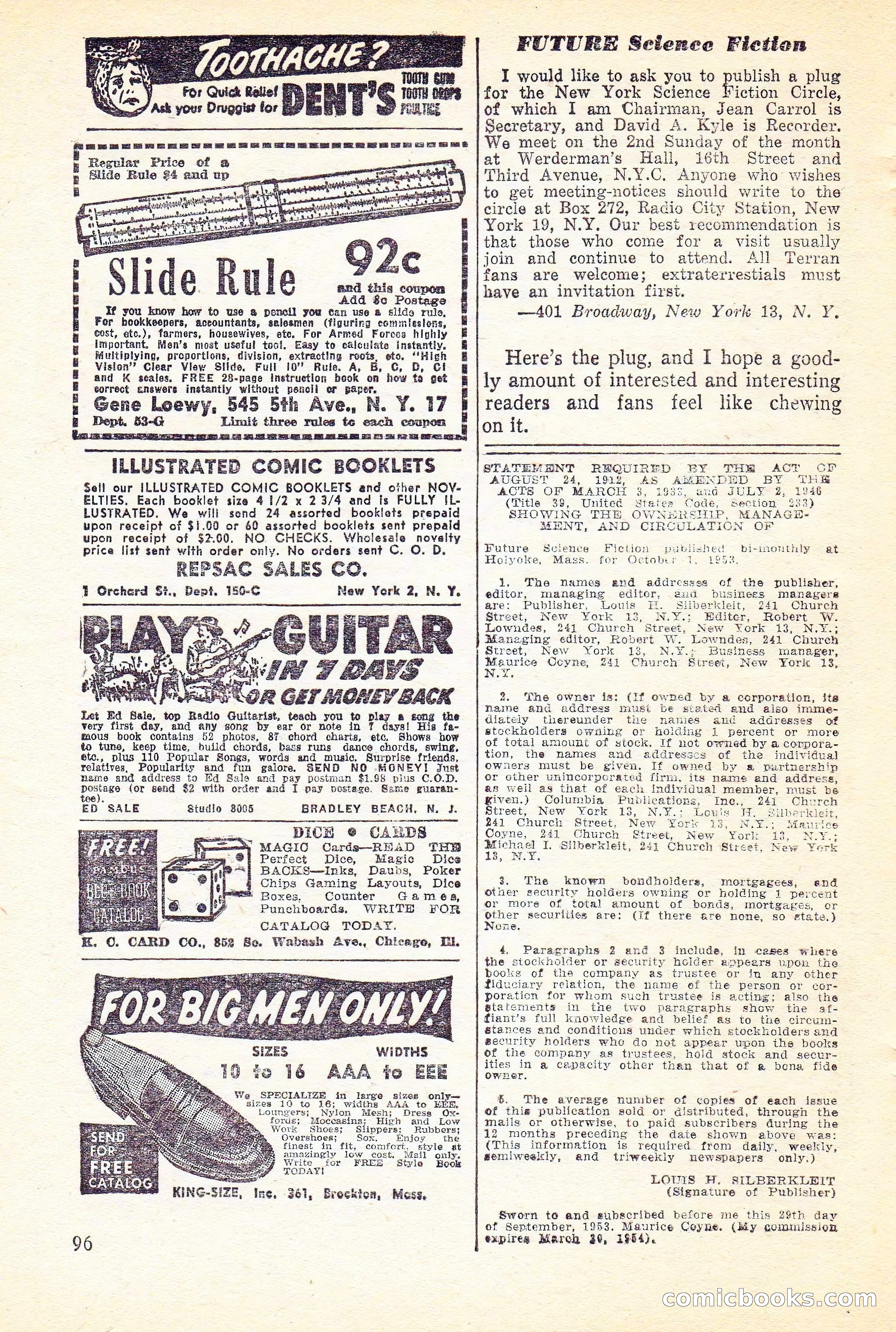 Future Science Fiction, Vol. 4, No. 6 — page 97 of 100
