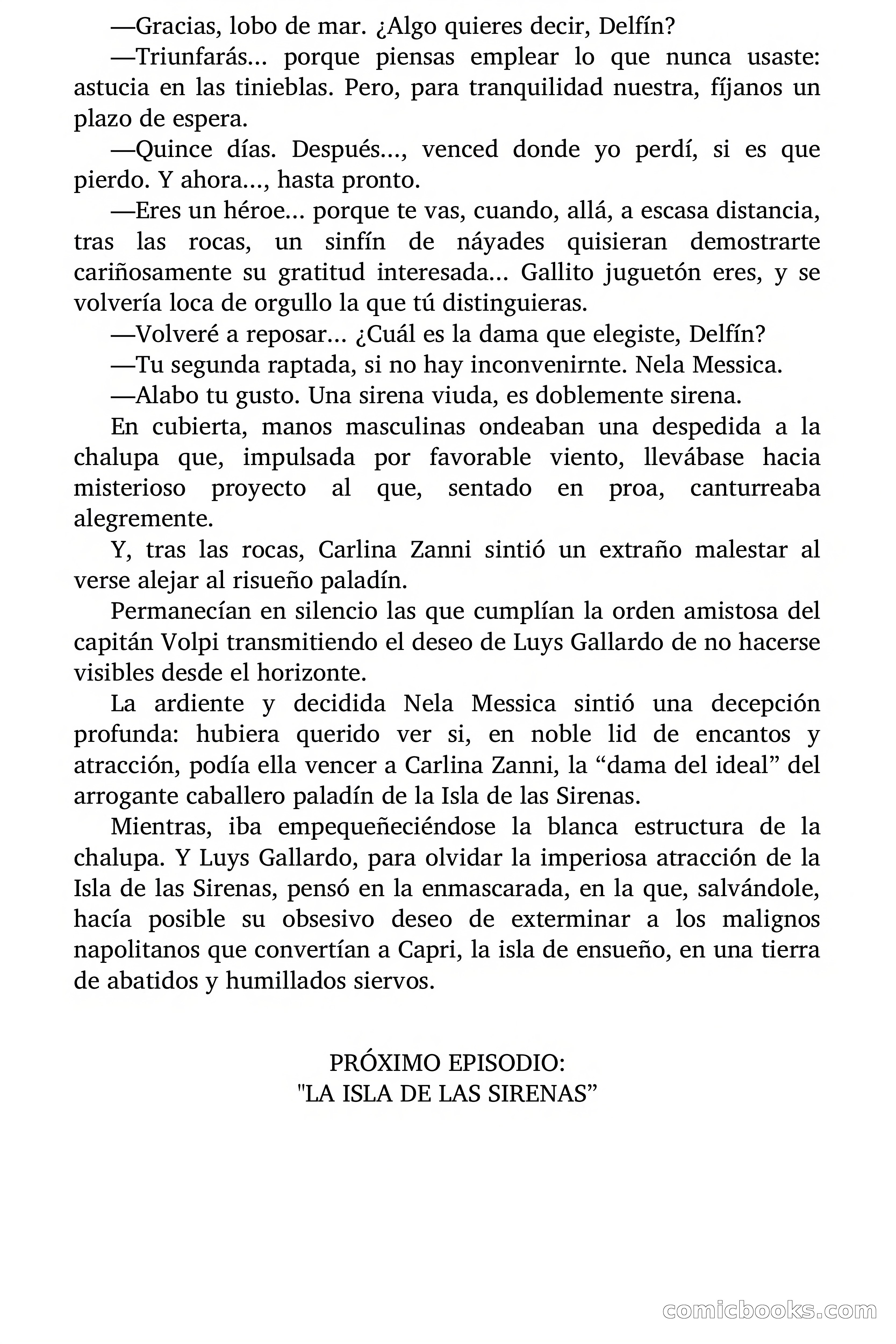 El Galante Aventurero: La isla de las sirenas — page 83 of 83