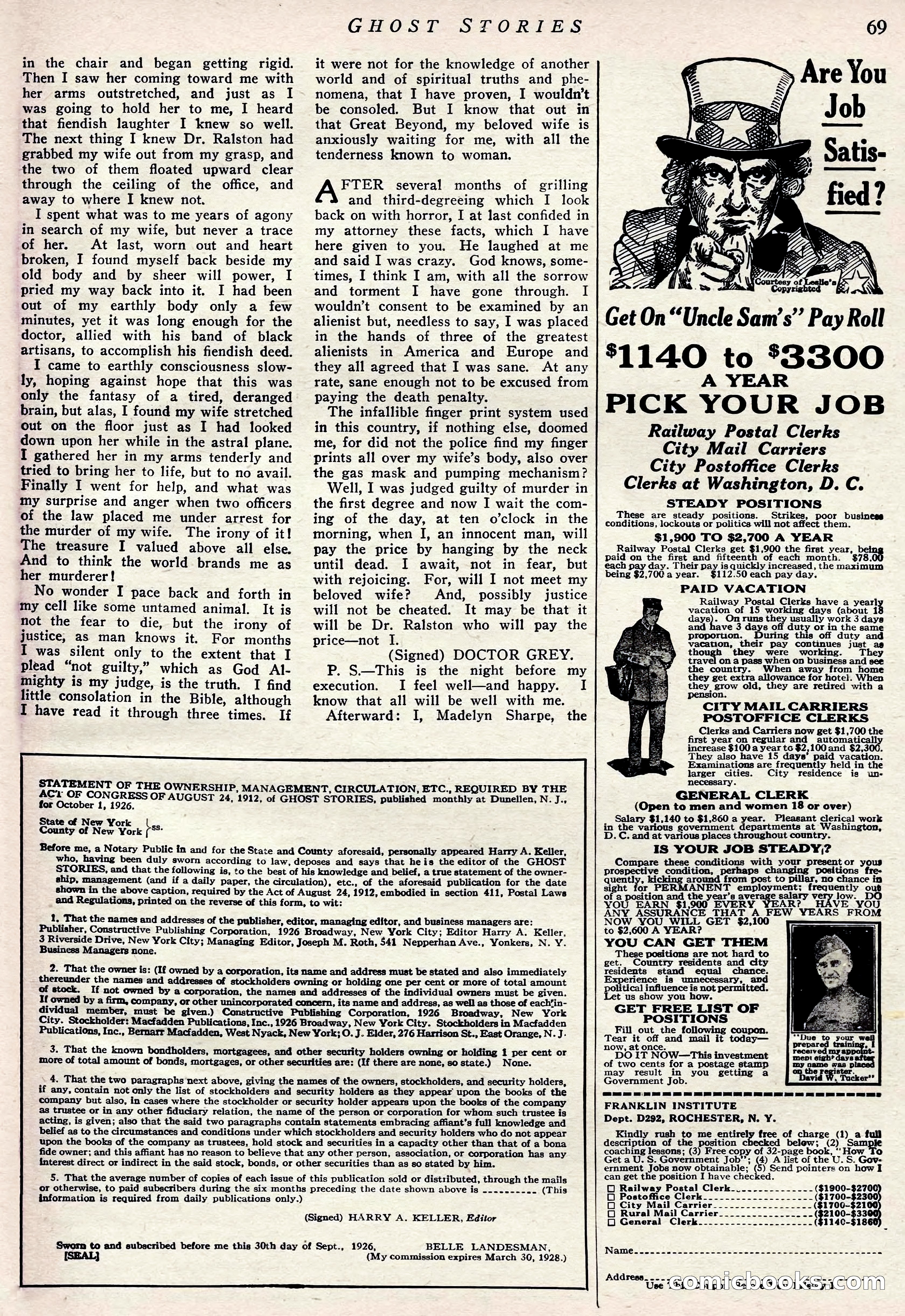 Ghost Stories, January 1927 — page 58 of 88
