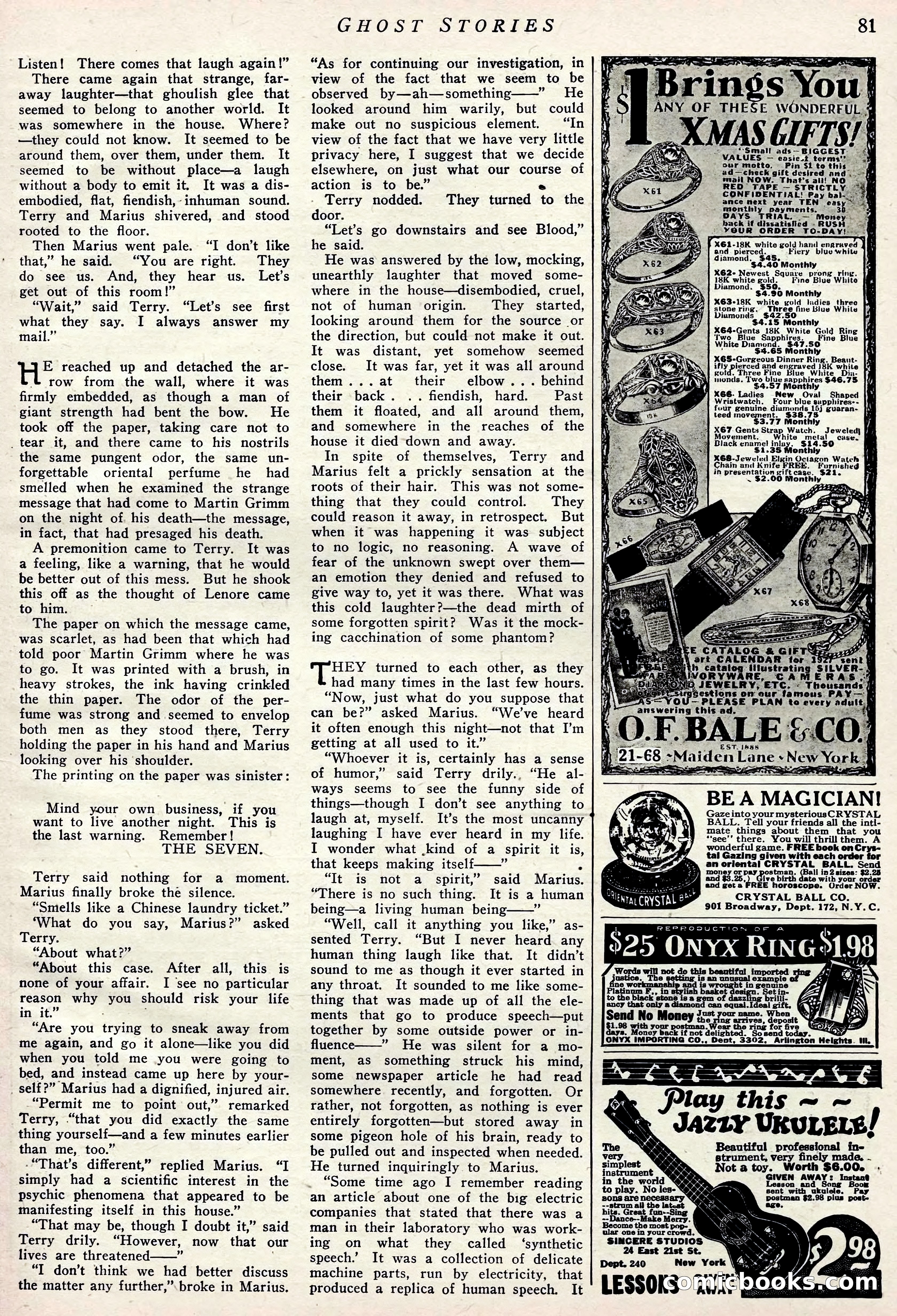 Ghost Stories, January 1927 — page 70 of 88