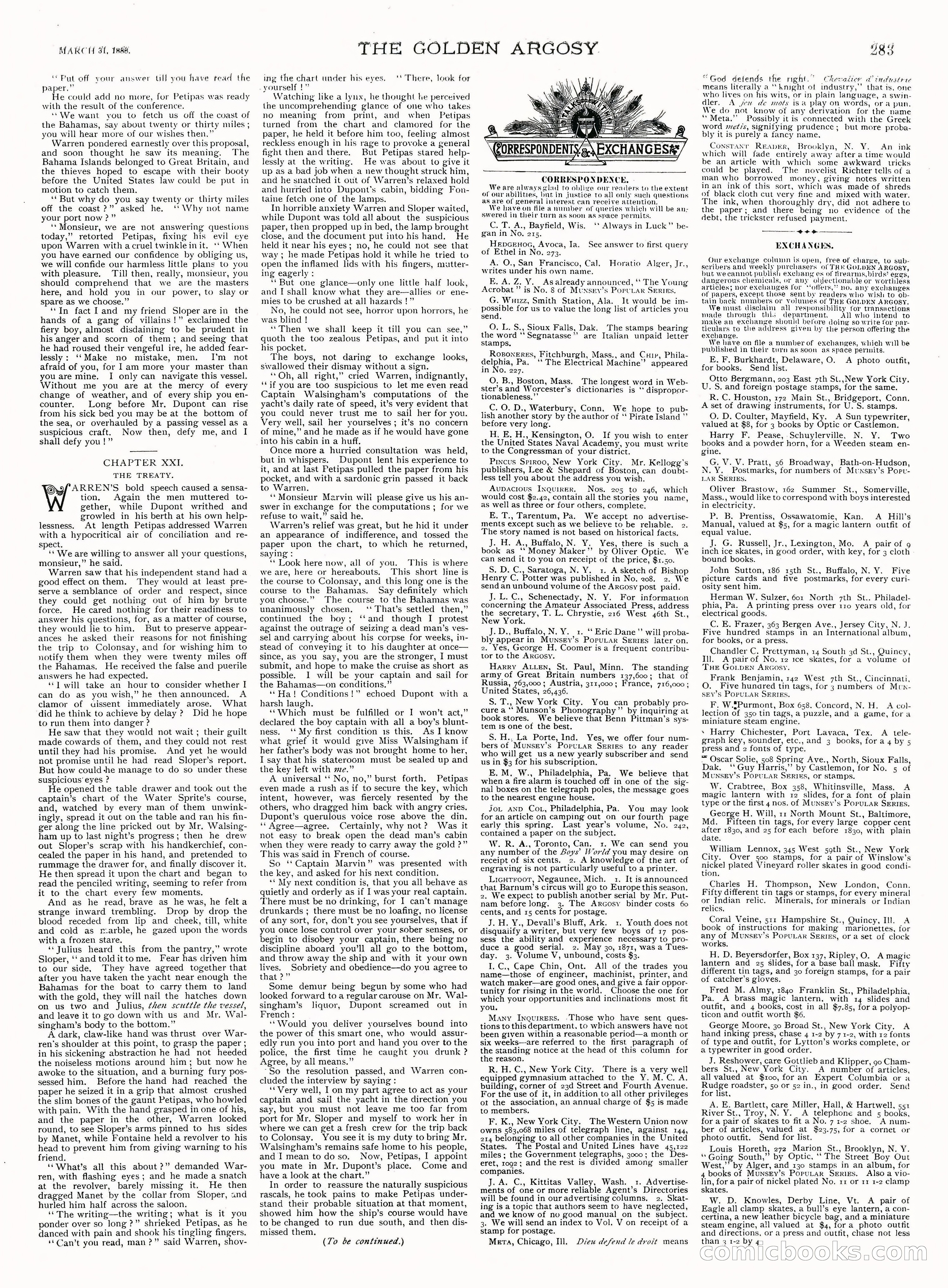 Golden Argosy, Vol. VI No. 18 — page 11 of 17