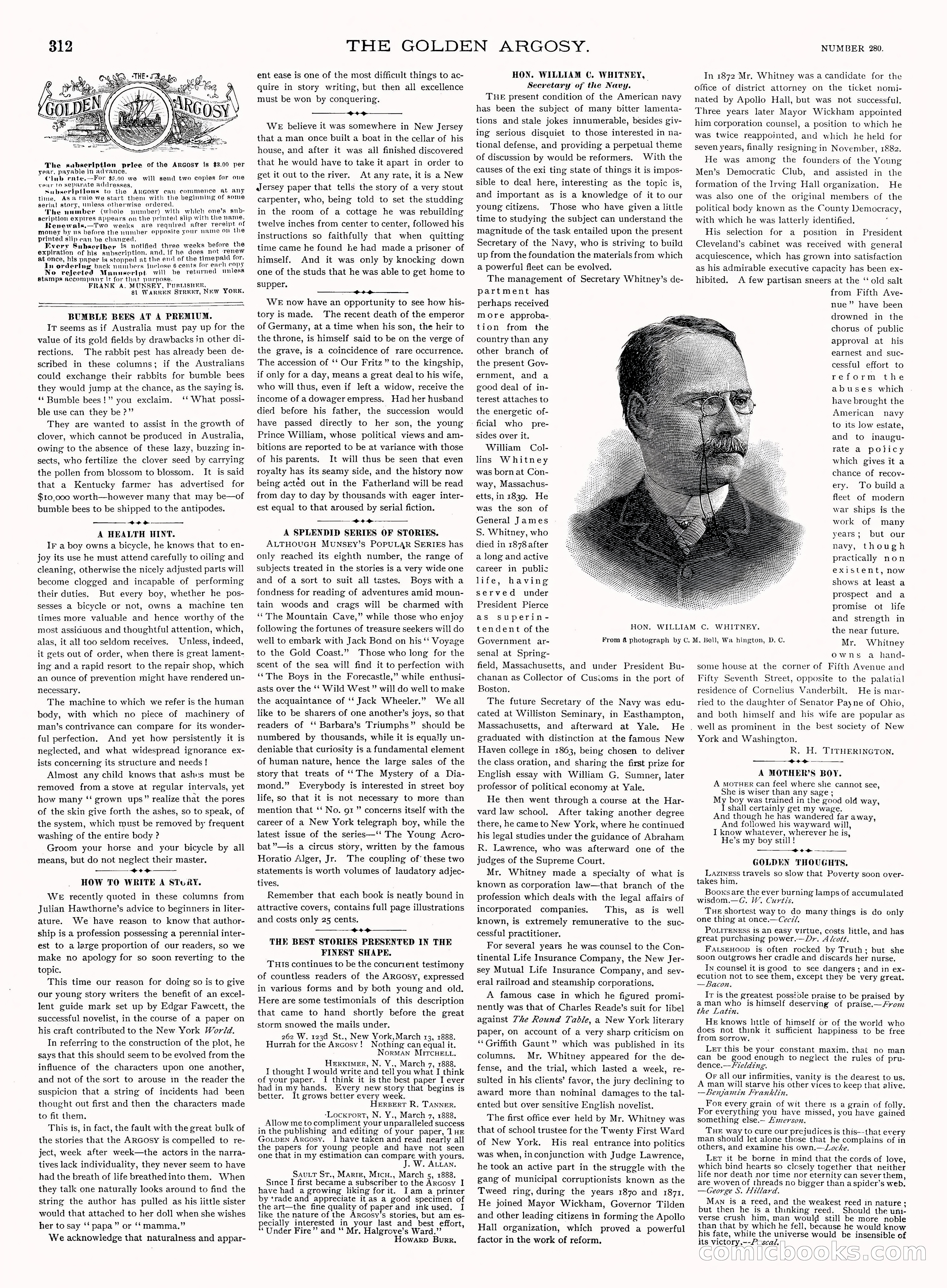 Golden Argosy Magazine, Vol. VI No. 20 — page 8 of 17