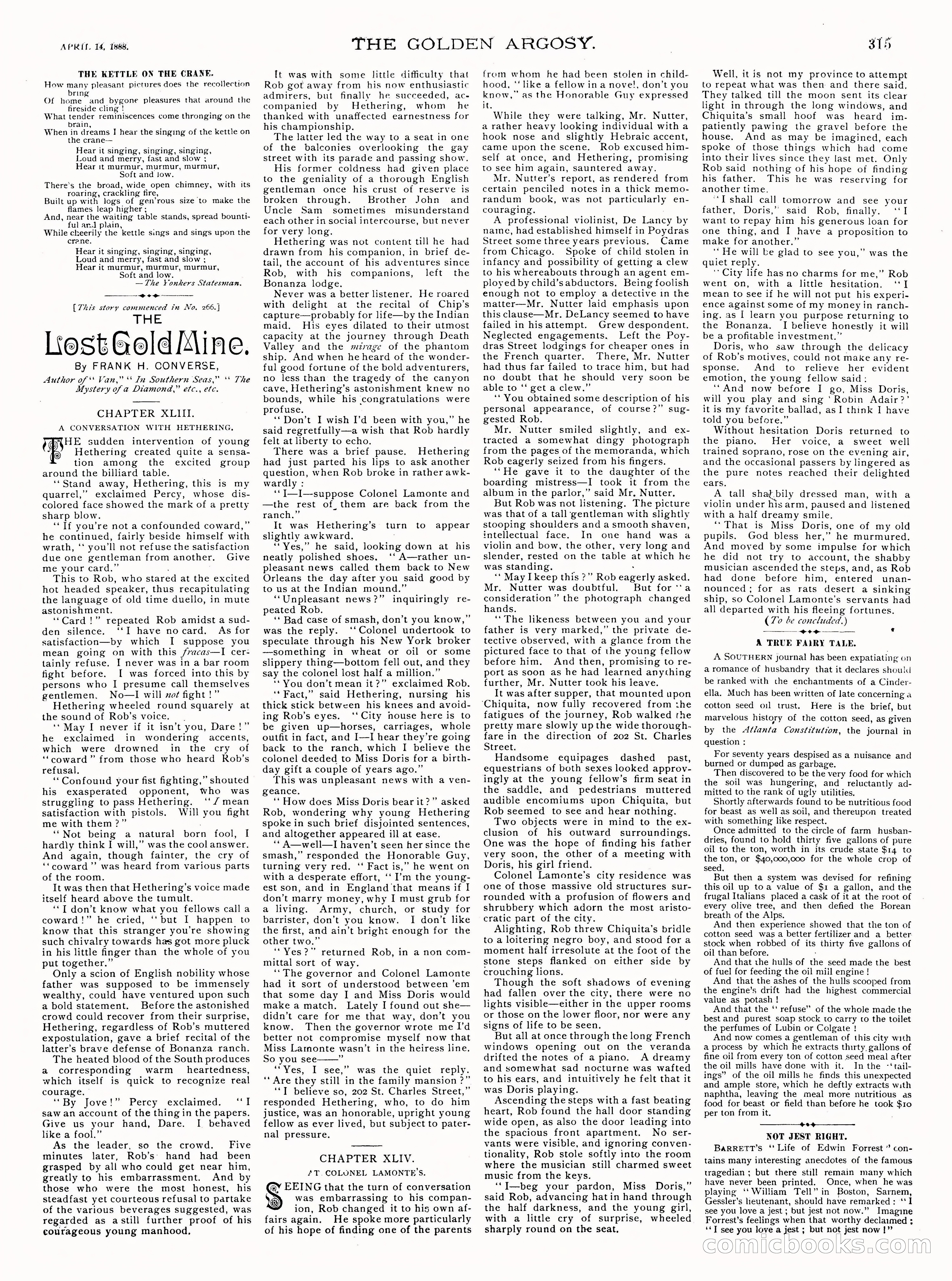 Golden Argosy Magazine, Vol. VI No. 20 — page 11 of 17