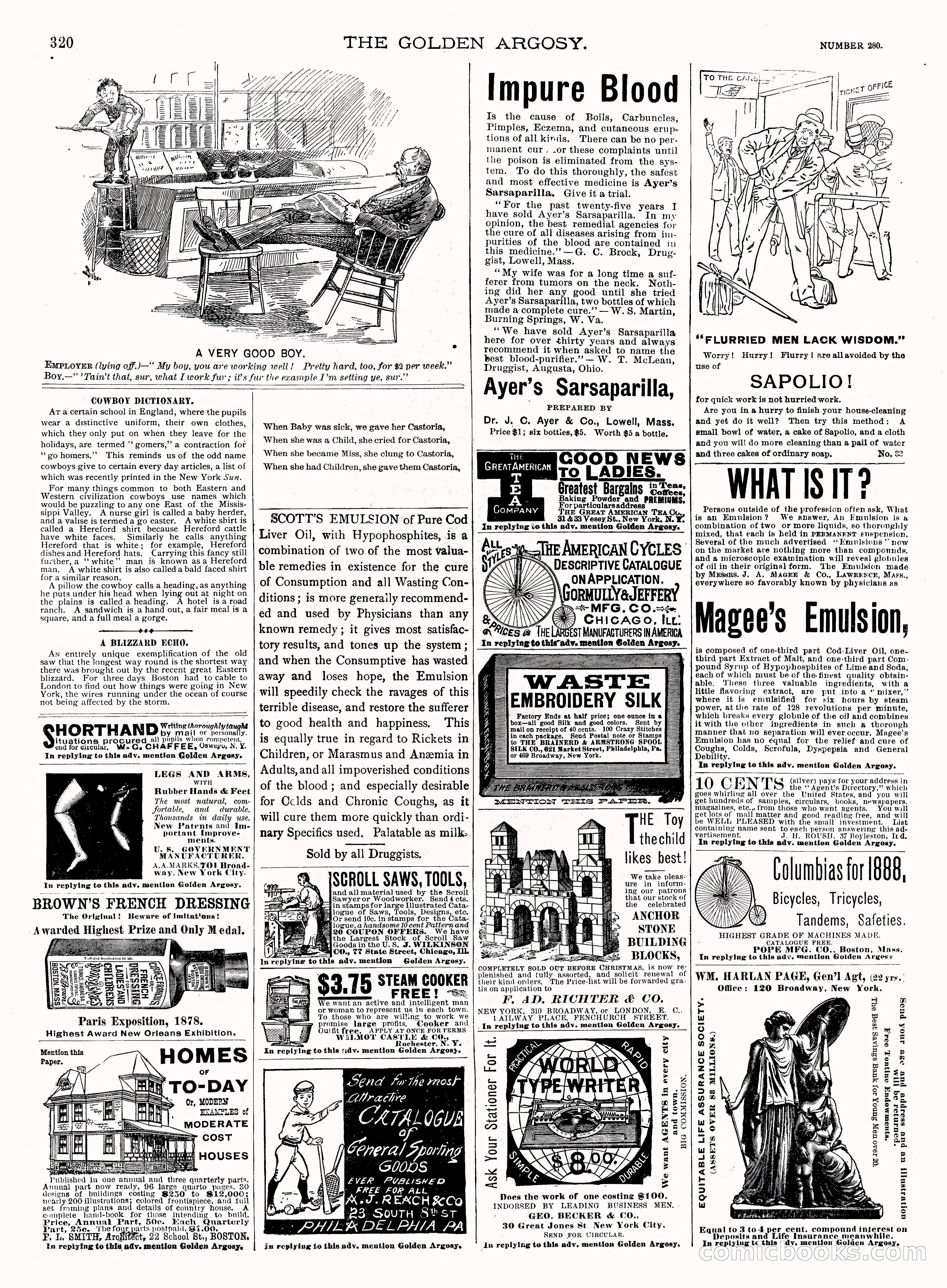 Golden Argosy Magazine, Vol. VI No. 20 — page 16 of 17