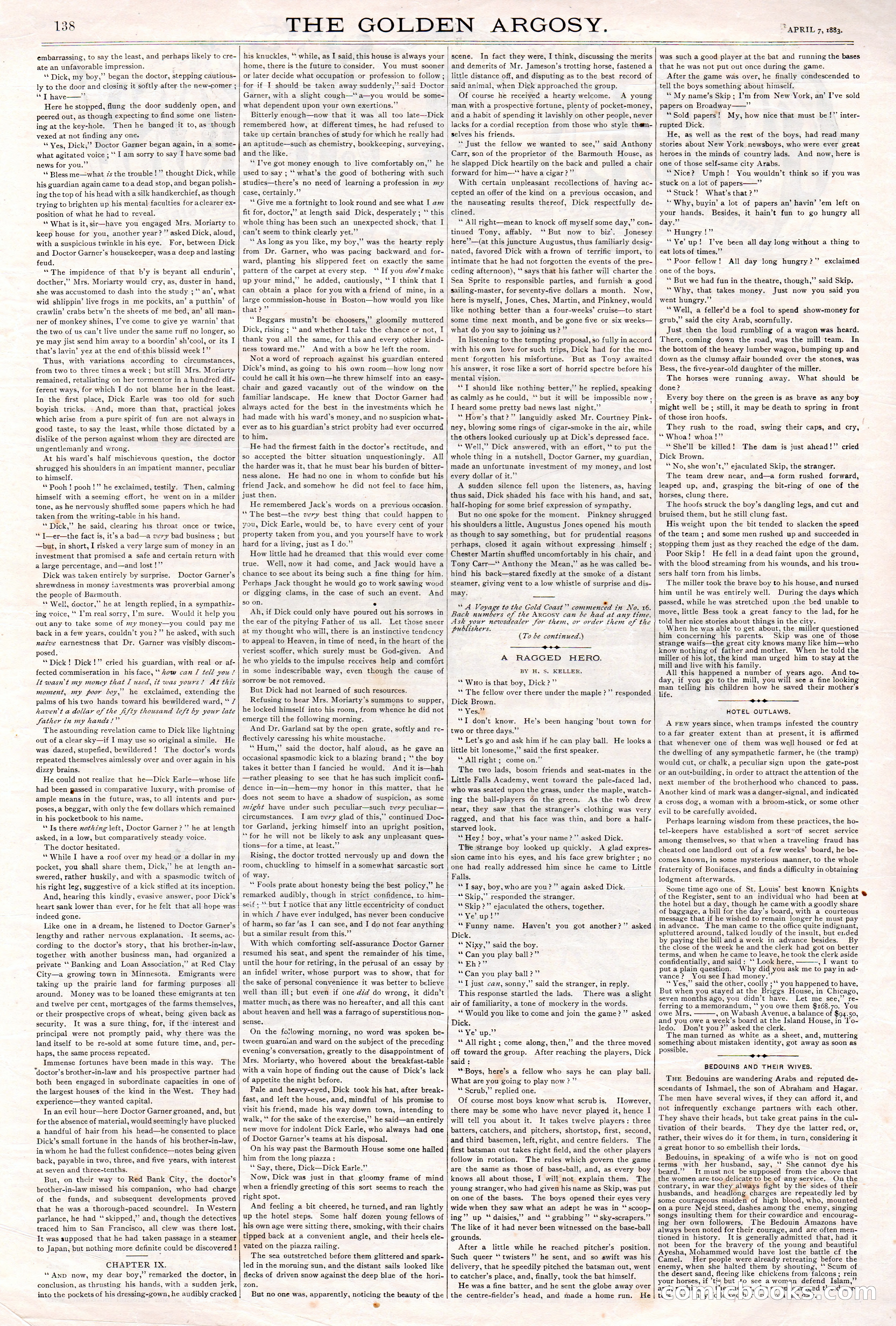 The Golden Argosy, Vol. I, No. 18 — page 2 of 8