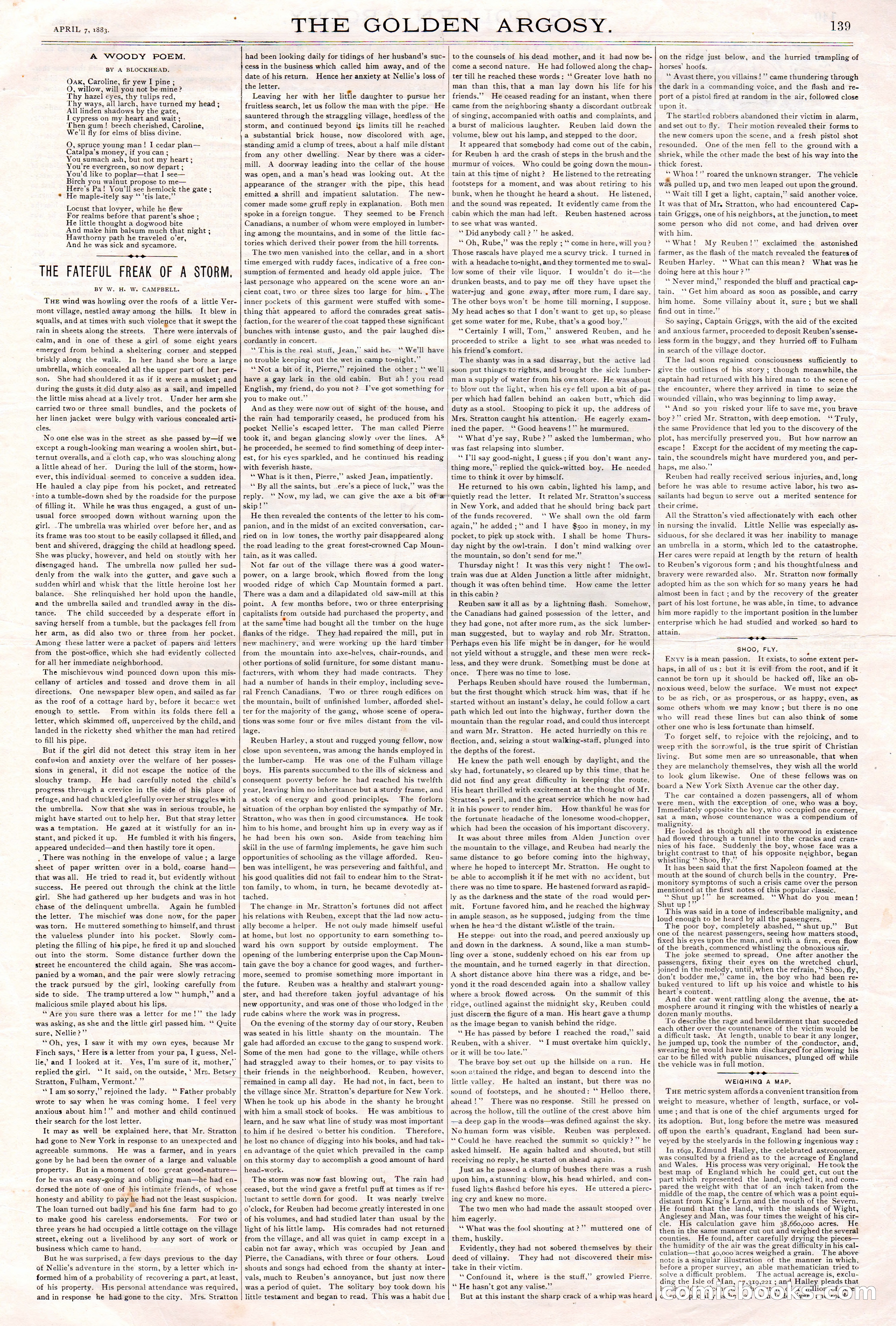 The Golden Argosy, Vol. I, No. 18 — page 3 of 8