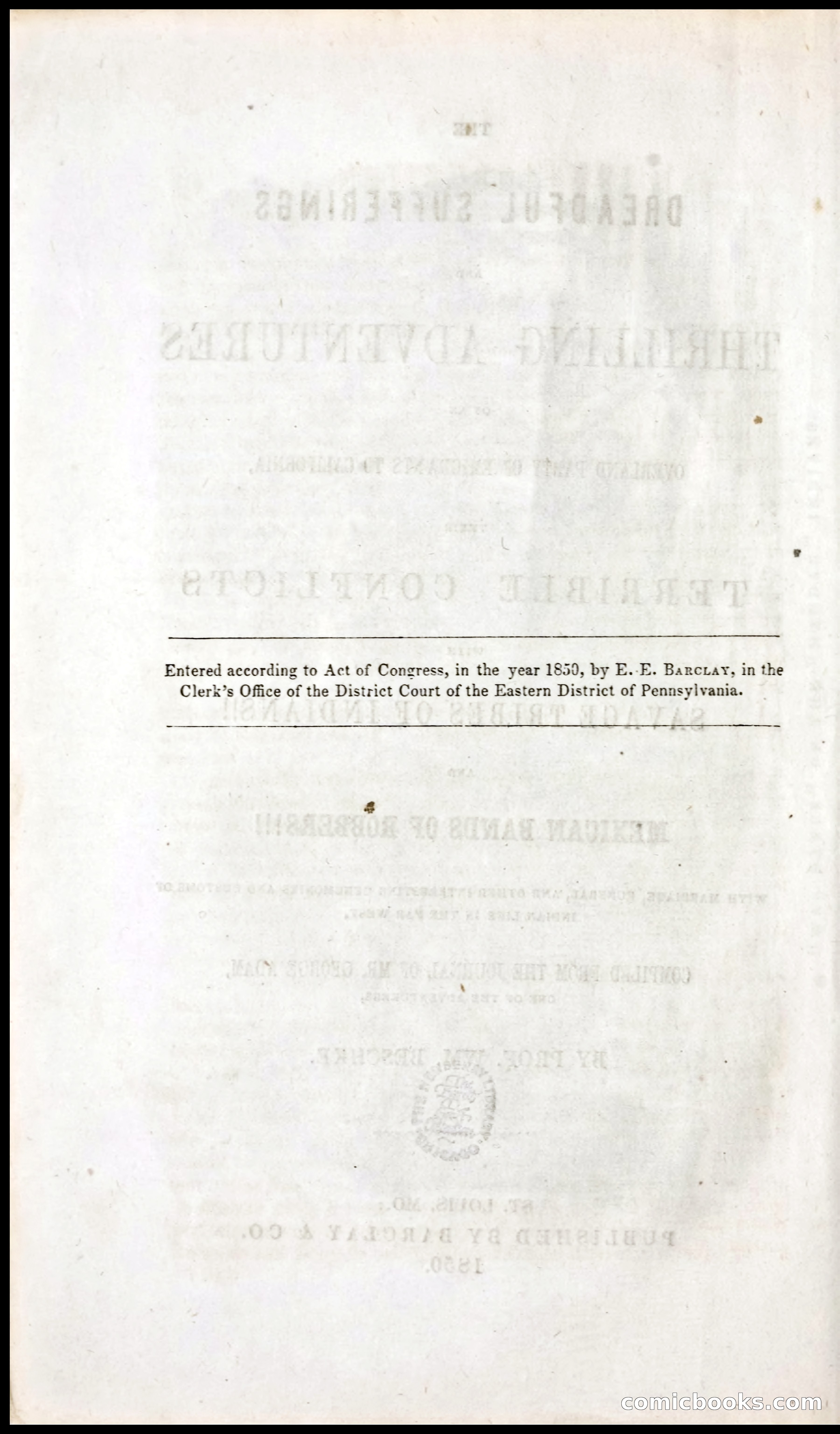 The Dreadful Sufferings and Thrilling Adventures of an Overland Party of Emigrants to California — page 4 of 66