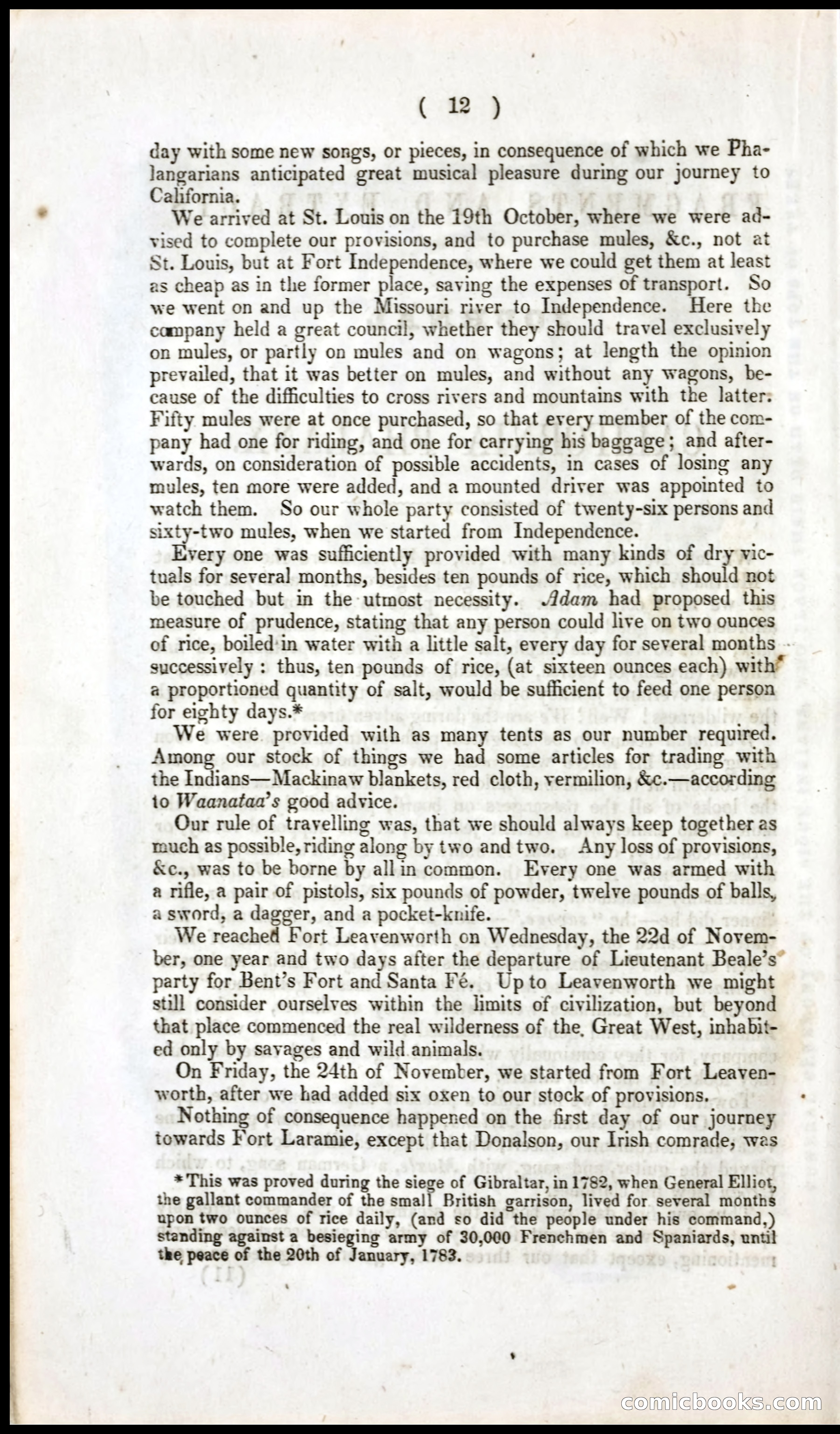 The Dreadful Sufferings and Thrilling Adventures of an Overland Party of Emigrants to California — page 10 of 66