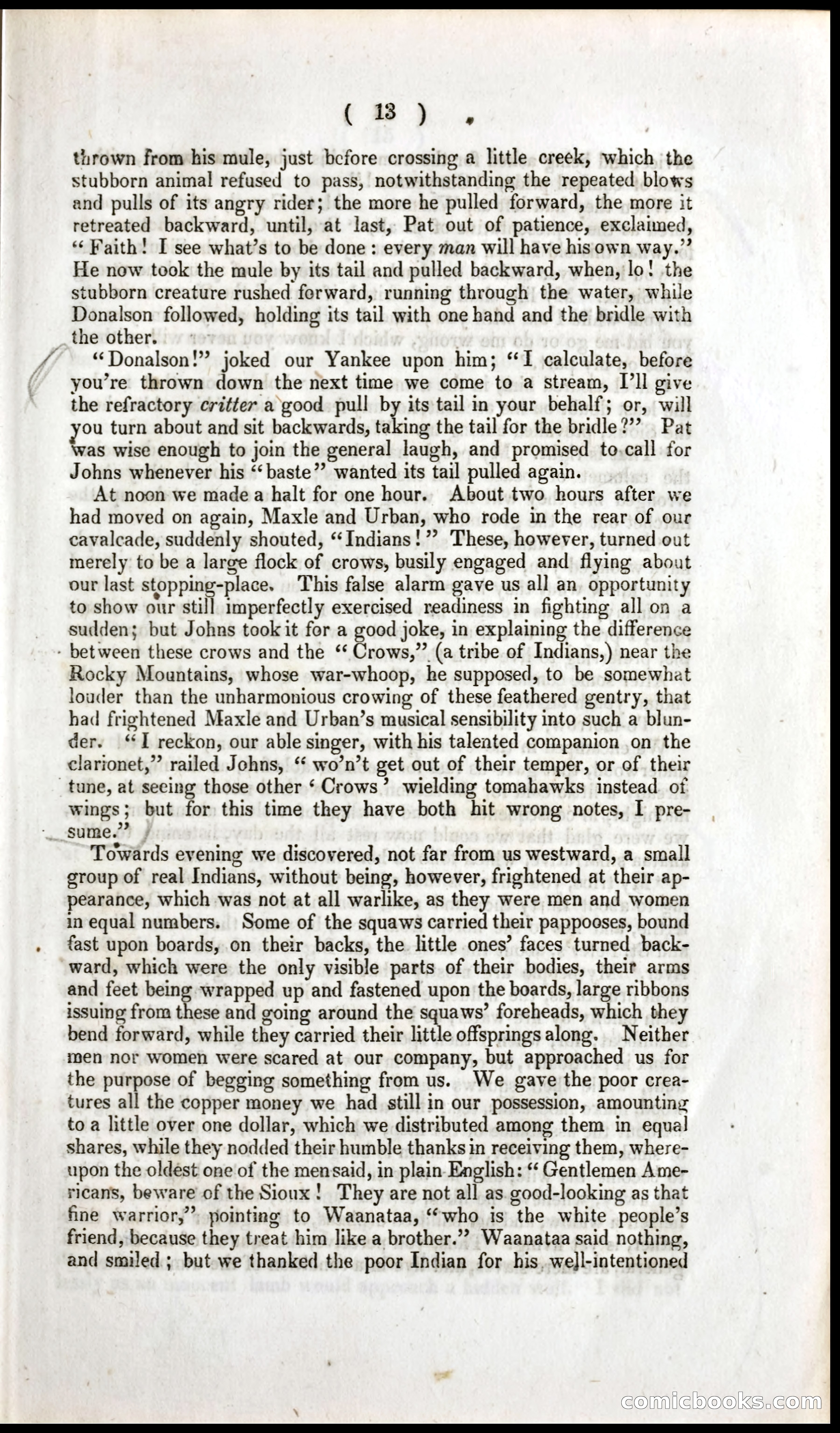 The Dreadful Sufferings and Thrilling Adventures of an Overland Party of Emigrants to California — page 11 of 66